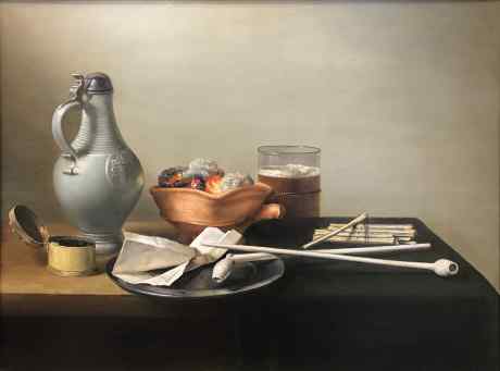Still life with pipes and brazier