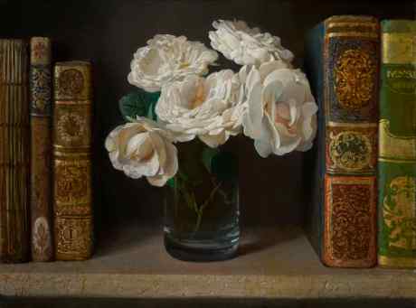 Roses with Books