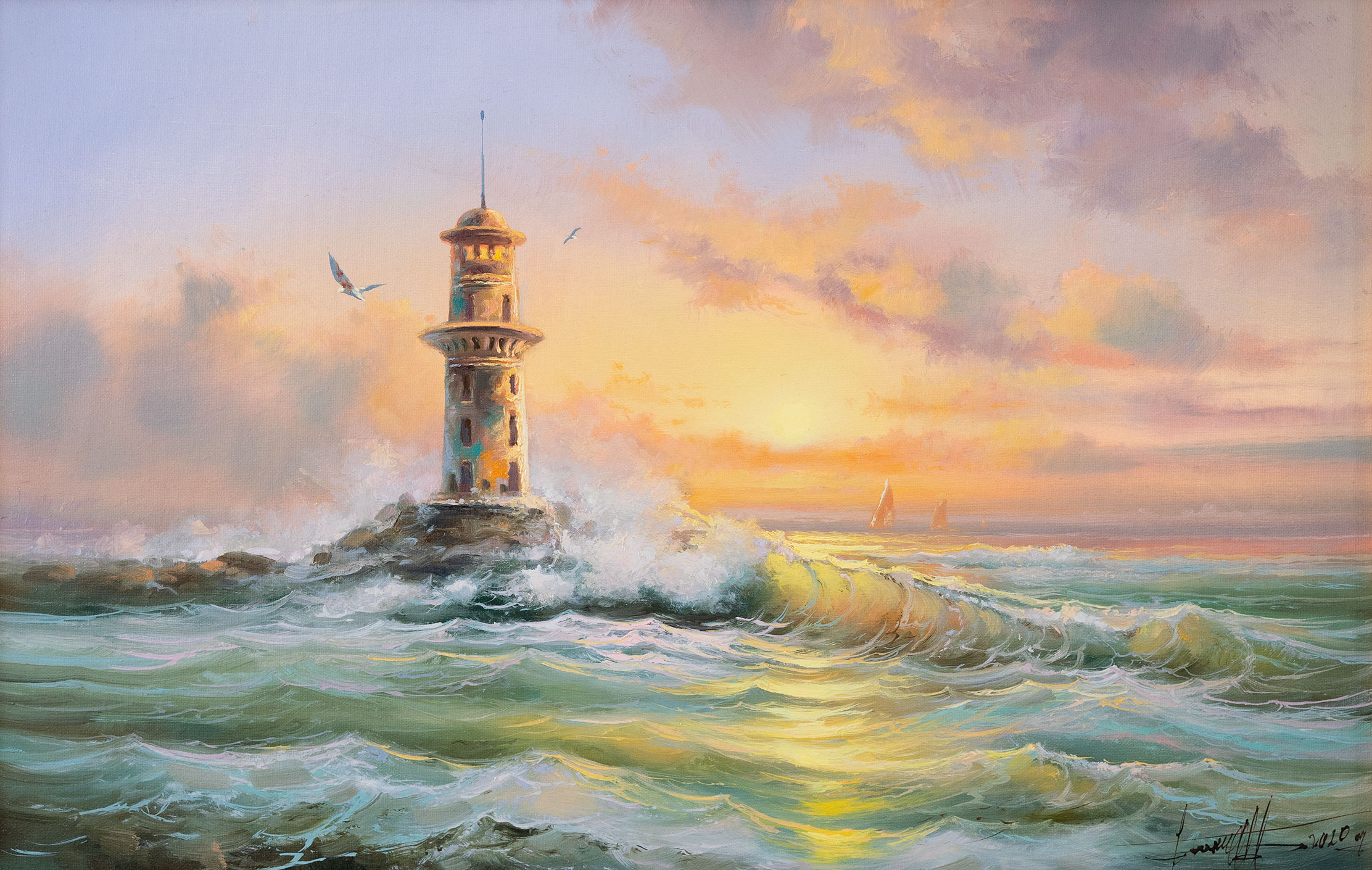 The Lighthouse - 1, Dmitry Balakhonov, Buy the painting Oil