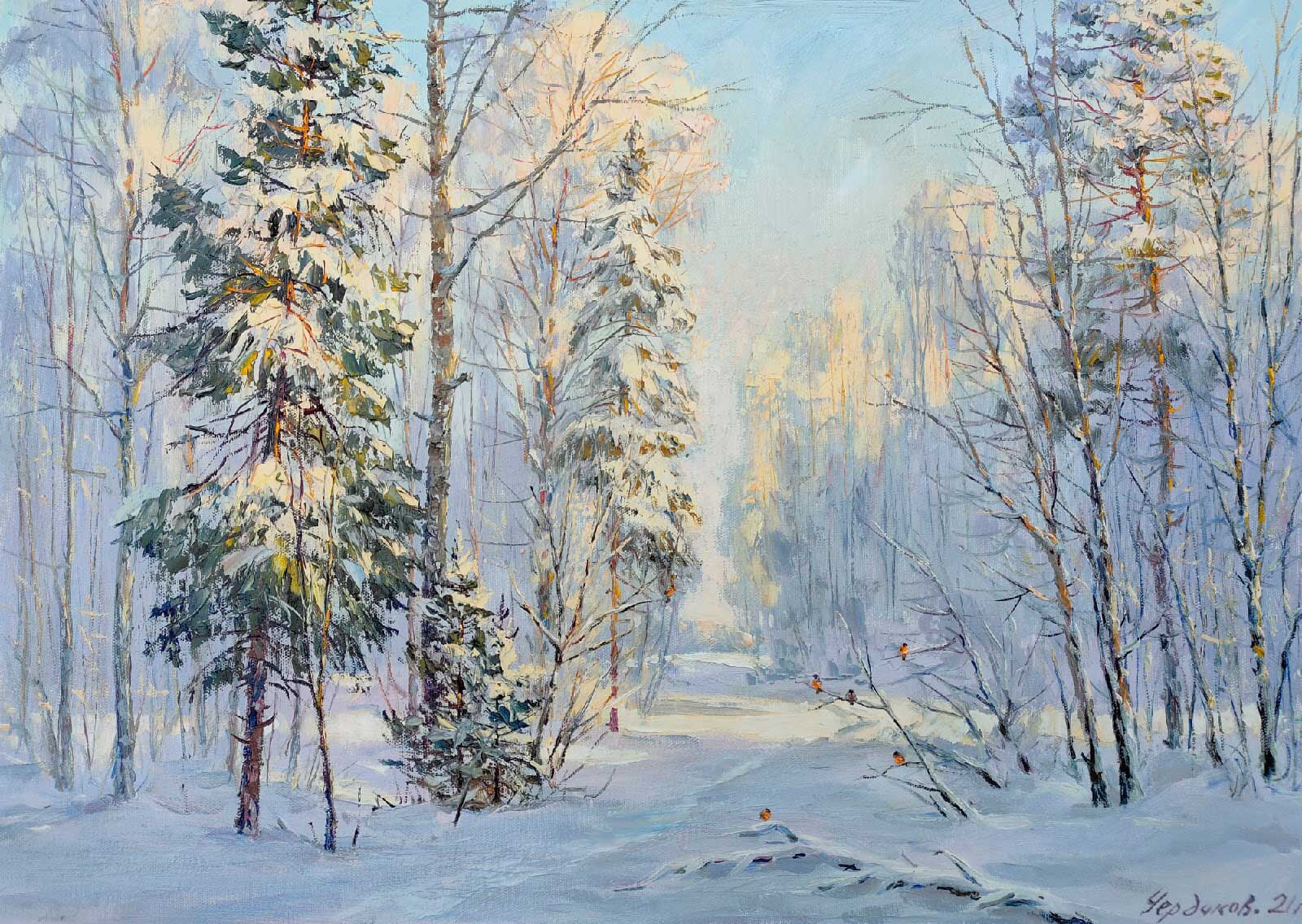 Winter - 1, Vyacheslav Cherdakov, Buy the painting Oil