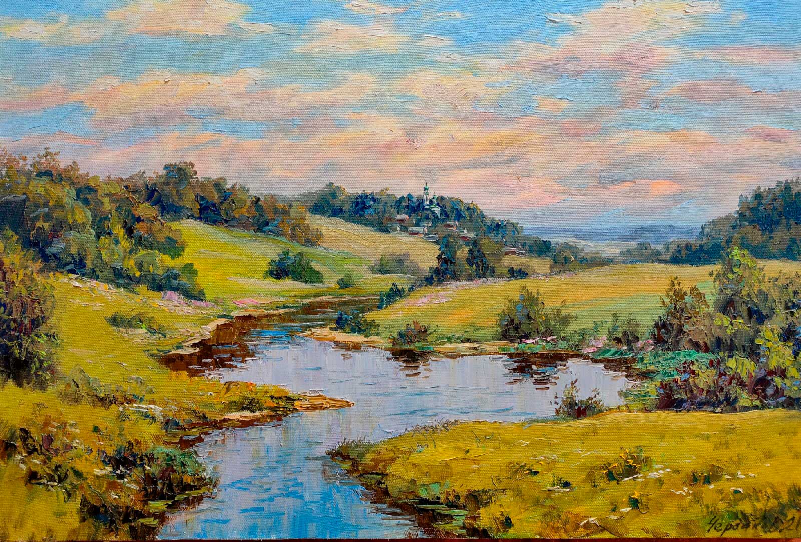 By the River - 1, Vyacheslav Cherdakov, Buy the painting Oil