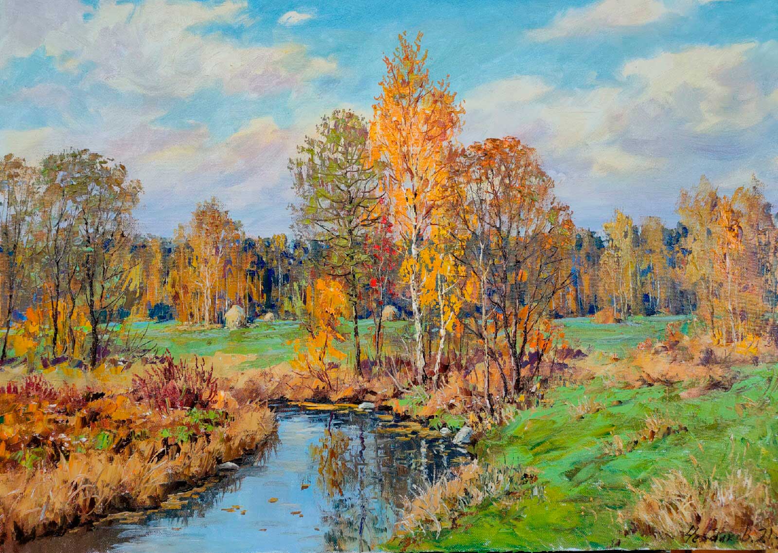 Autumn Day - 1, Vyacheslav Cherdakov, Buy the painting Oil
