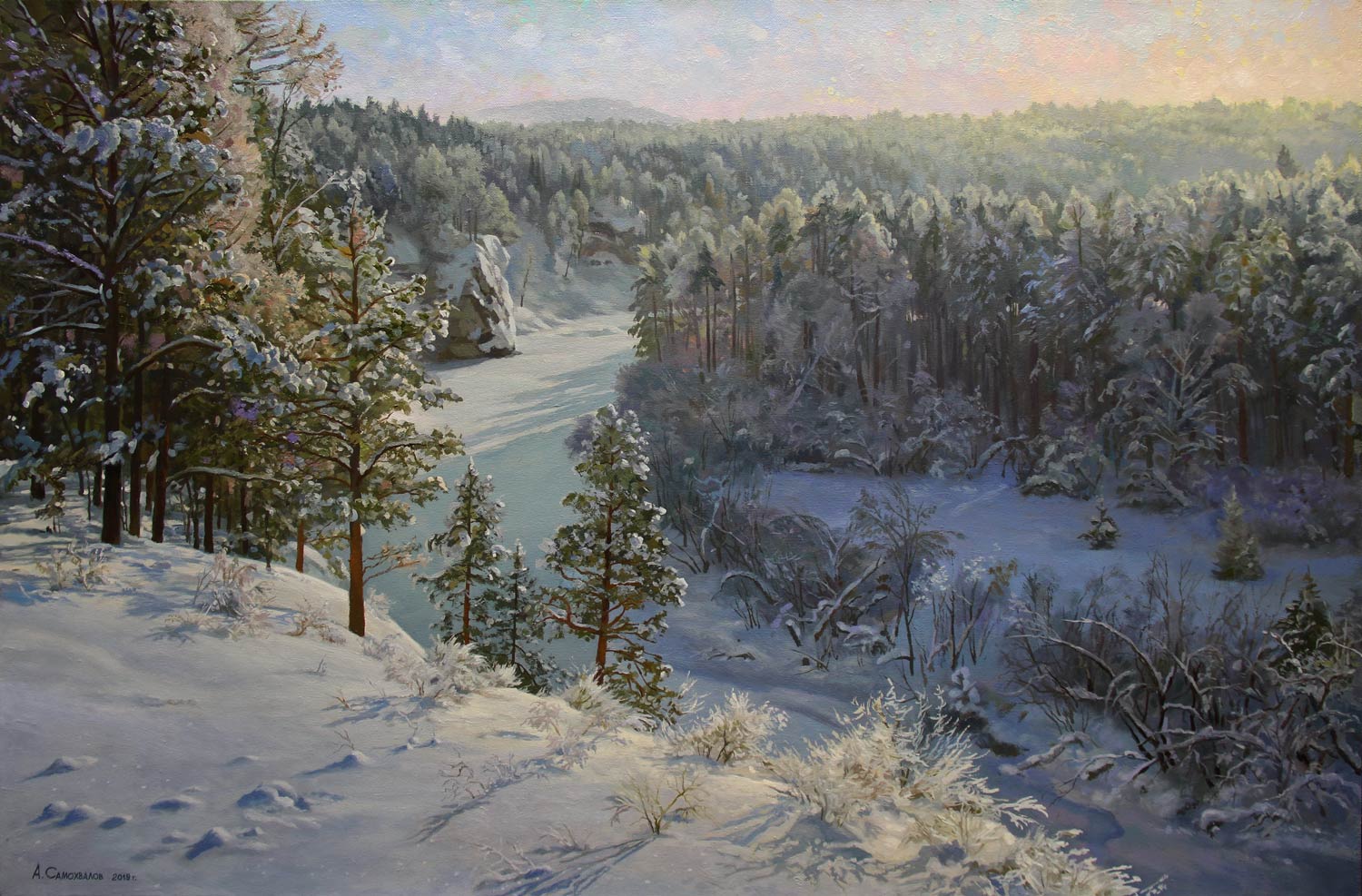 Over the Snowy River - 1, Alexander Samokhvalov, Buy the painting Oil