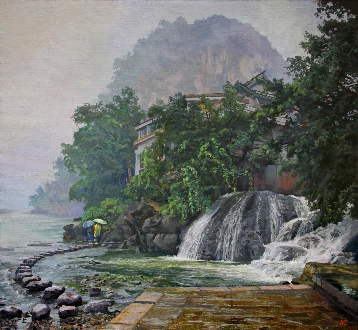 It's Drizzling in Yangshuo - 1, Alexander Samokhvalov, Buy the painting Oil