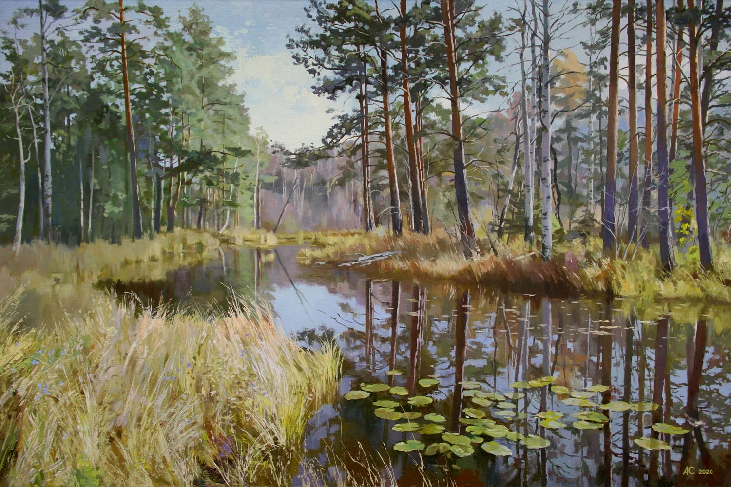 The Black River - 1, Alexander Samokhvalov, Buy the painting Oil