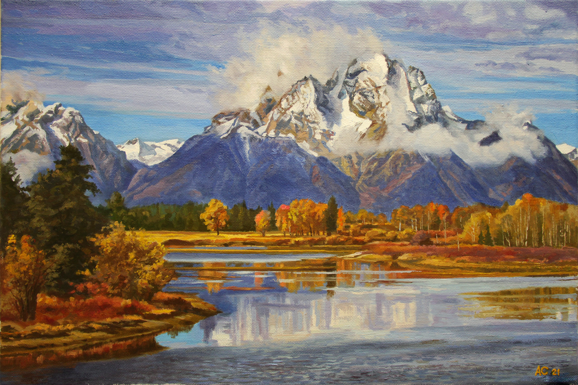Lake Jackson - 1, Alexander Samokhvalov, Buy the painting Oil