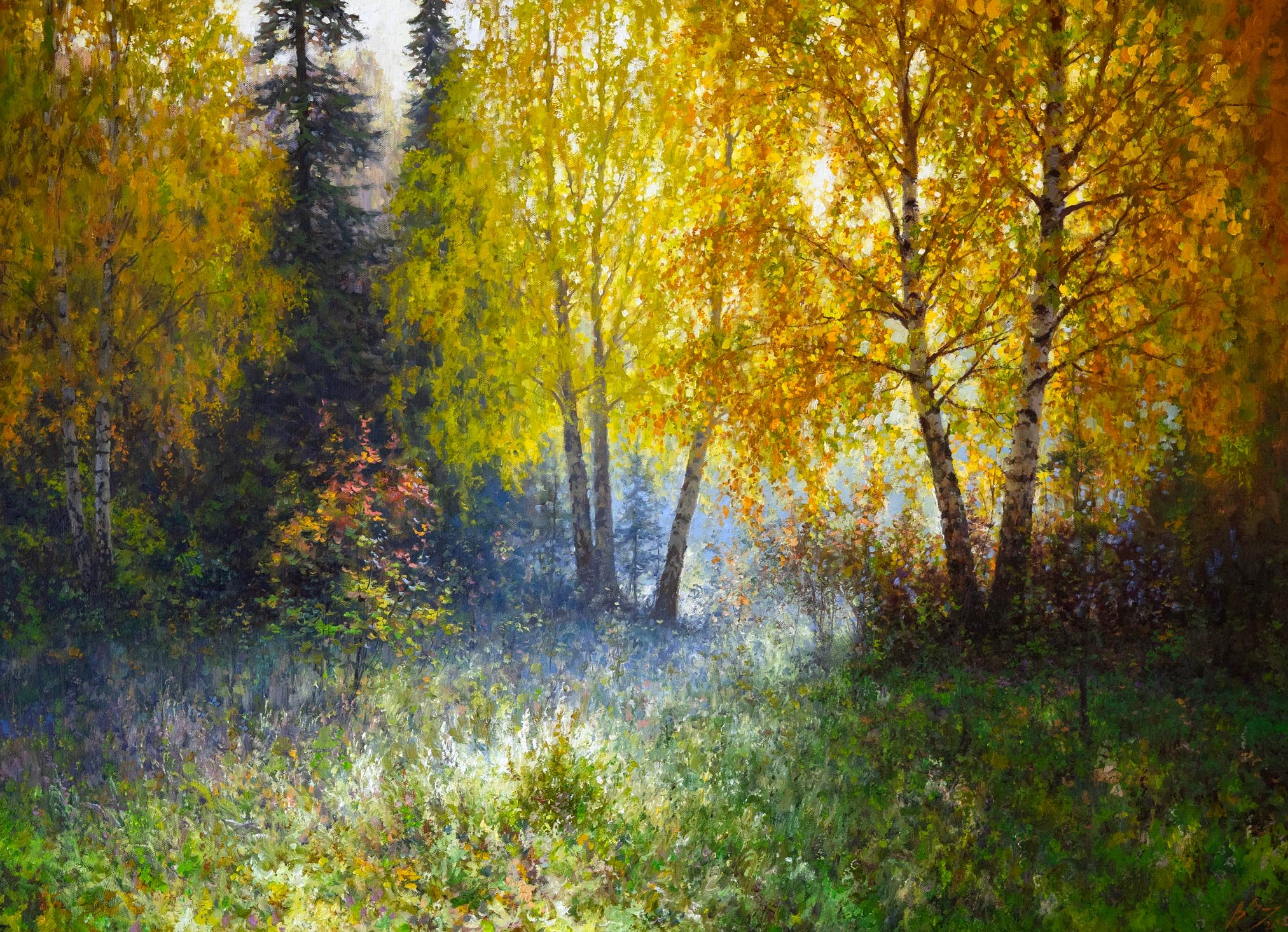 Autumn sun - 1, Vadim Zainullin, Buy the painting Oil