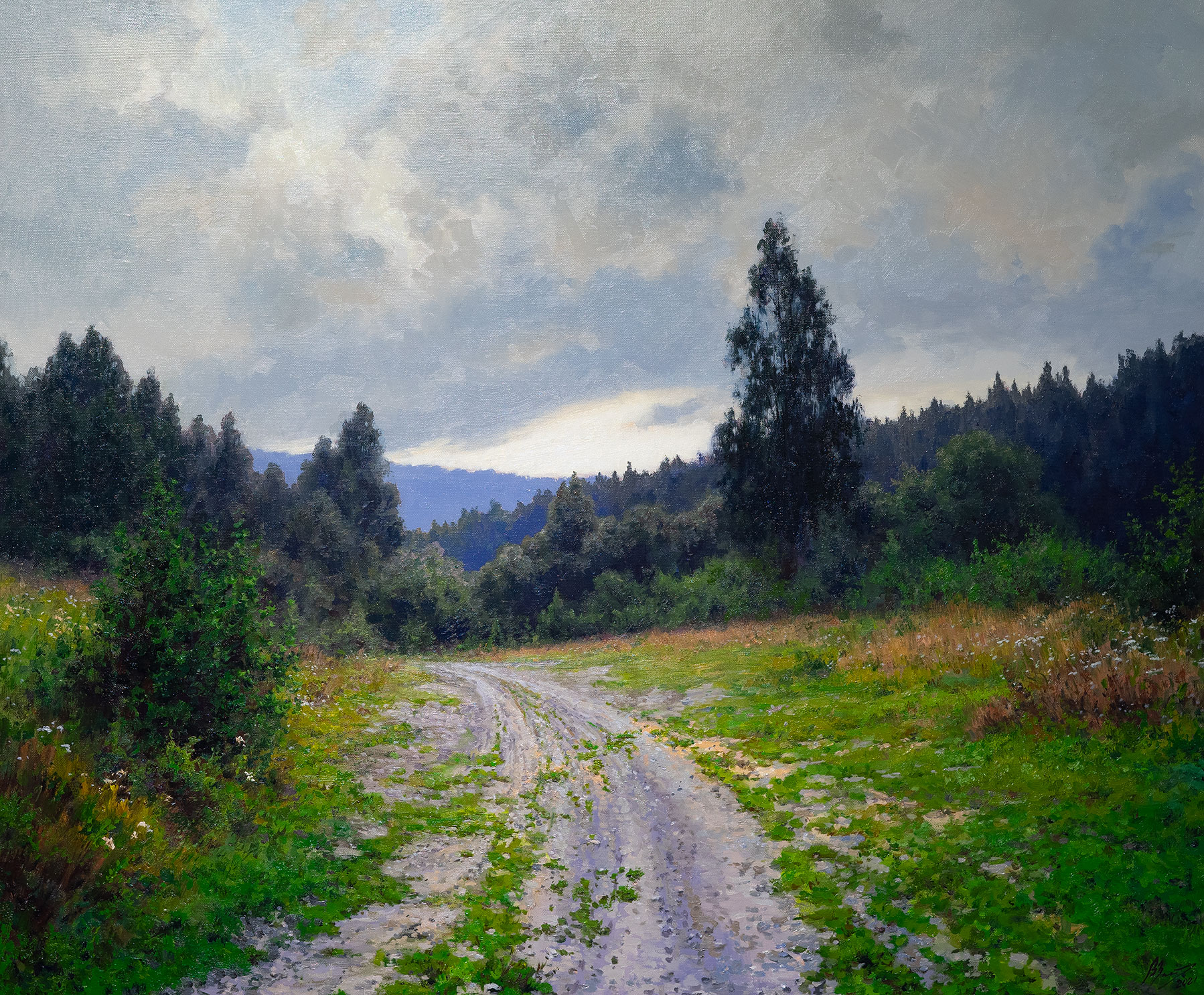 Cloudy day - 1, Vadim Zainullin, Buy the painting Oil