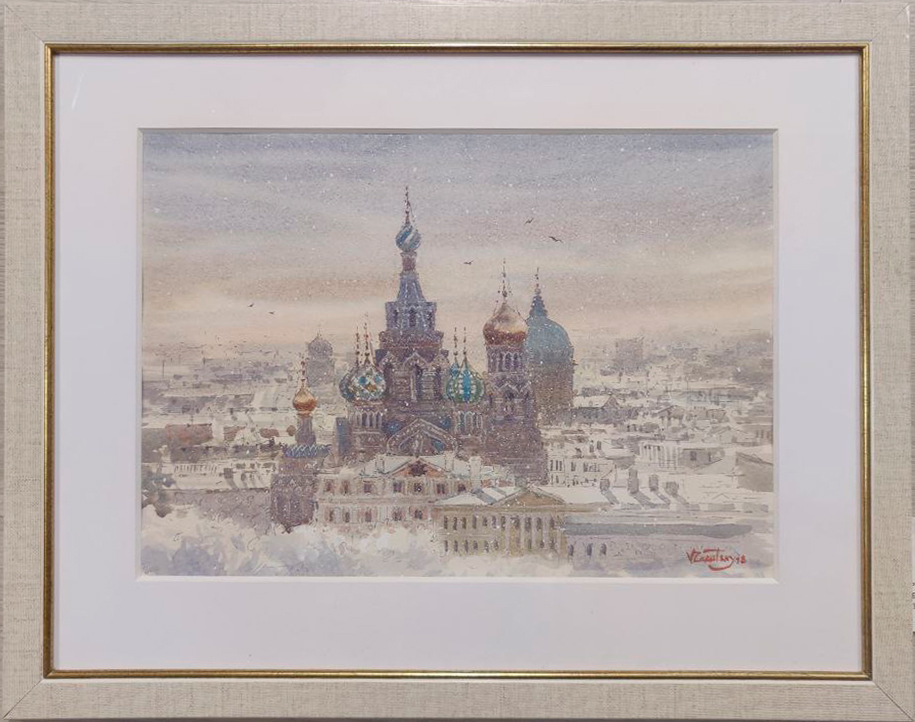 The Savior on Blood - 1, Vladimir Zarutsky, Buy the painting Watercolor