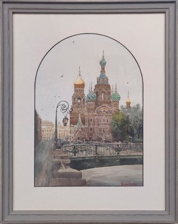 Church of the Savior on Blood - 1, Vladimir Zarutsky, Buy the painting Watercolor