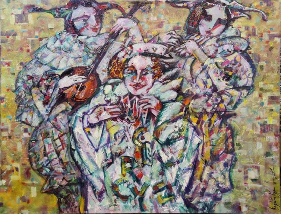 Three Handsome Men - 1, Vadim Kurov, Buy the painting Oil