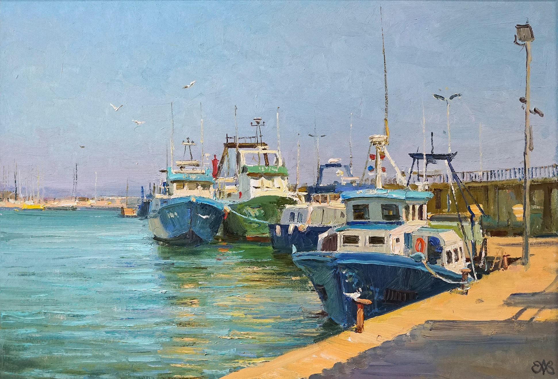 By the blue sea. Spain - 1, Alexey Efremov, Buy the painting Oil