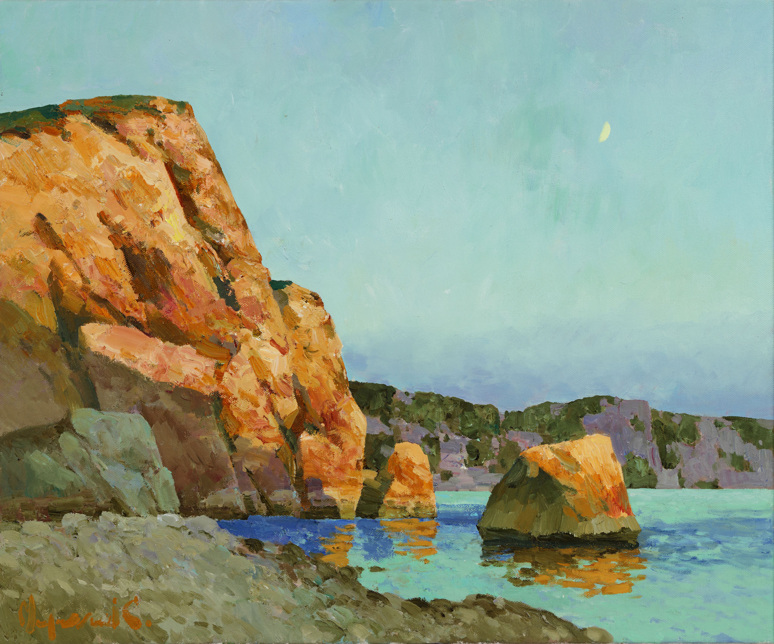 Evening at the sea - 1, Stas Miroshnikov, Buy the painting Oil