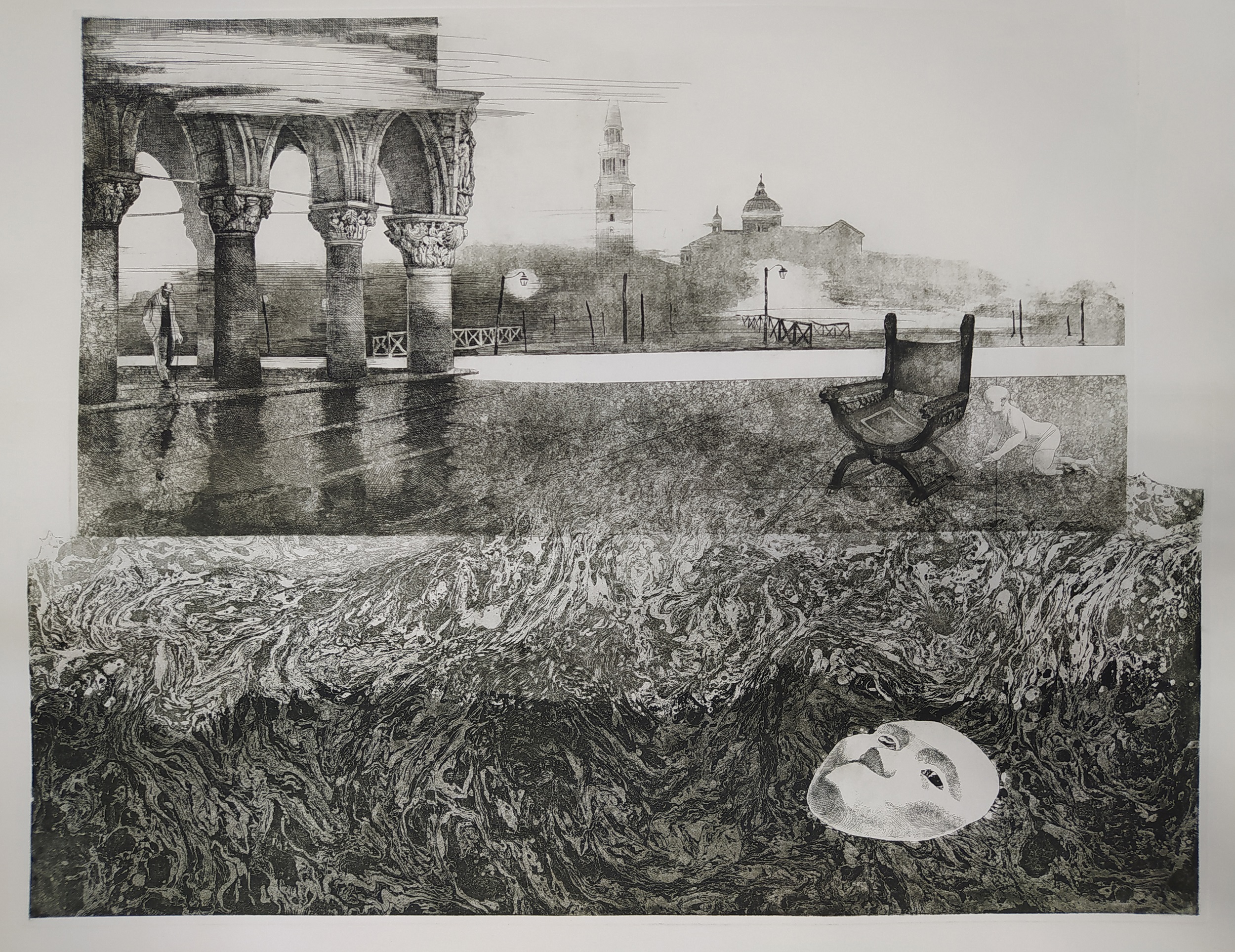 Water Which Is Granting Life, Ksenia Avramova, Buy the painting Etching