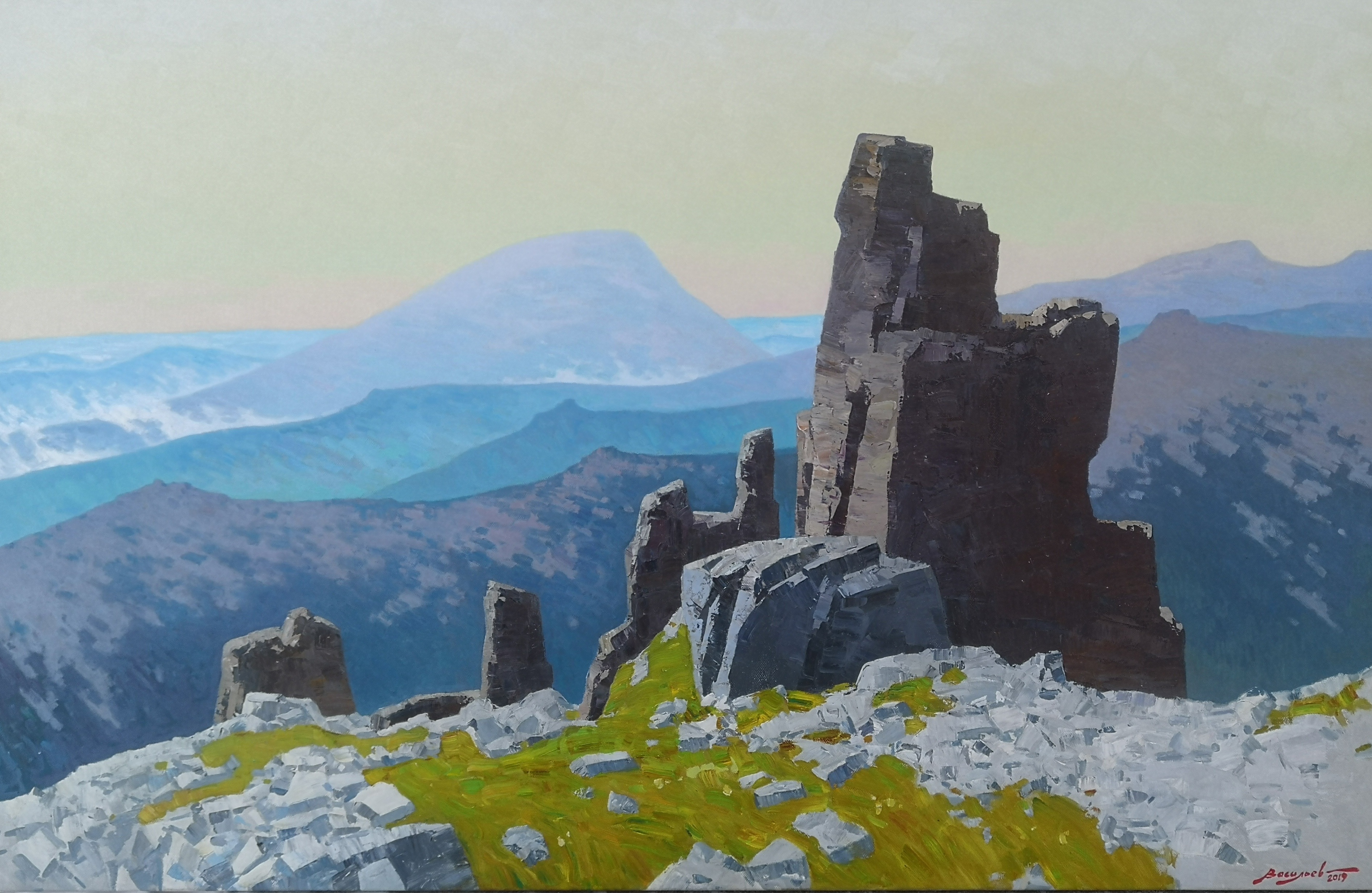 The Mountain Guards of the Urals. The Stone City - 1, Dmitry Vasiliev, Buy the painting Oil