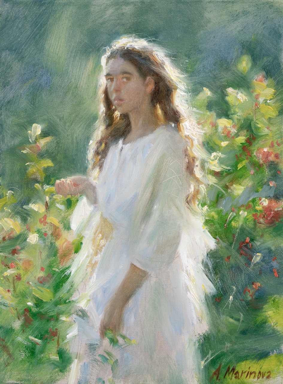 In the Garden - 1, Anna Marinova, Buy the painting Oil