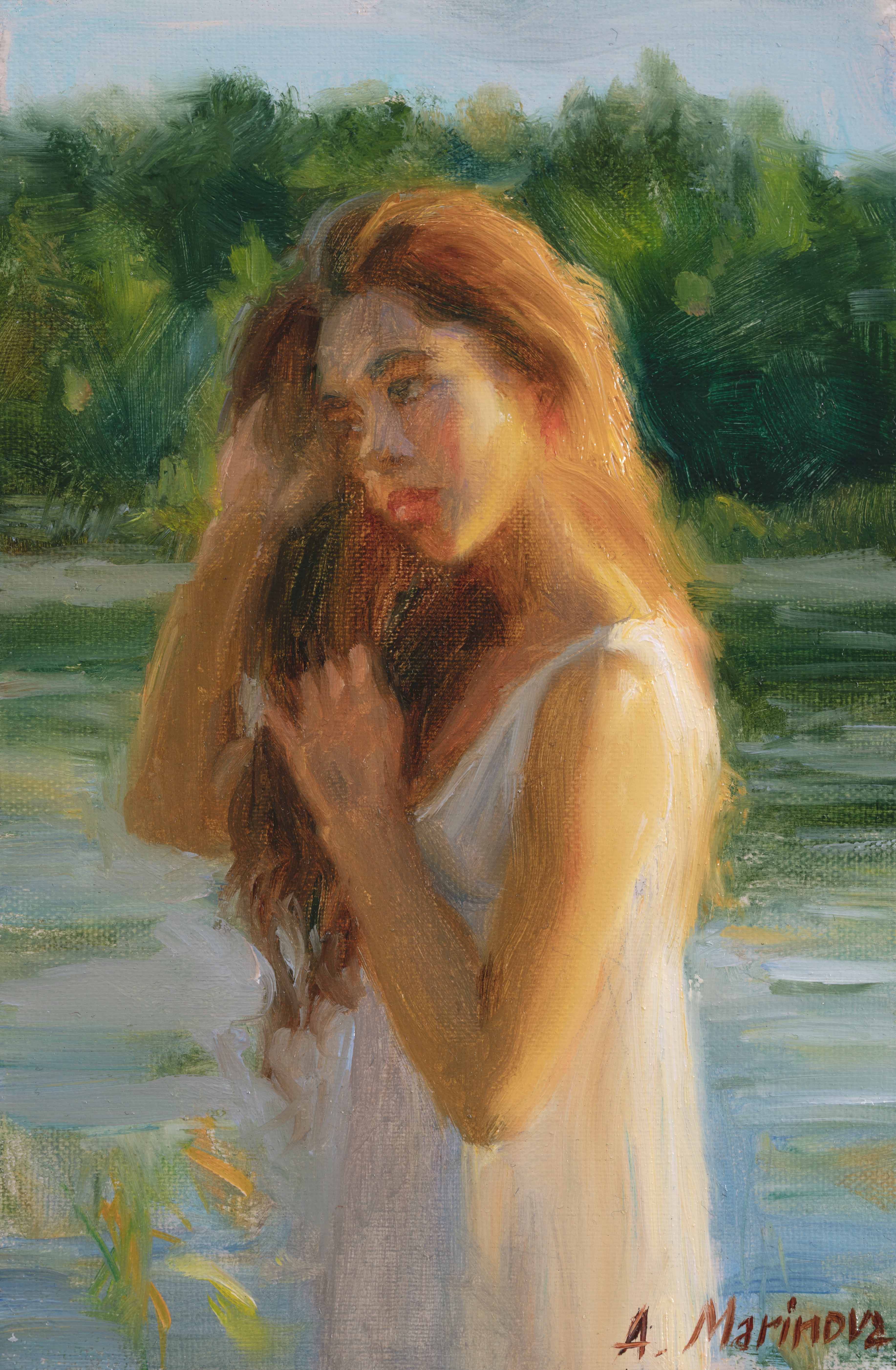 The Little Study - 1, Anna Marinova, Buy the painting Oil
