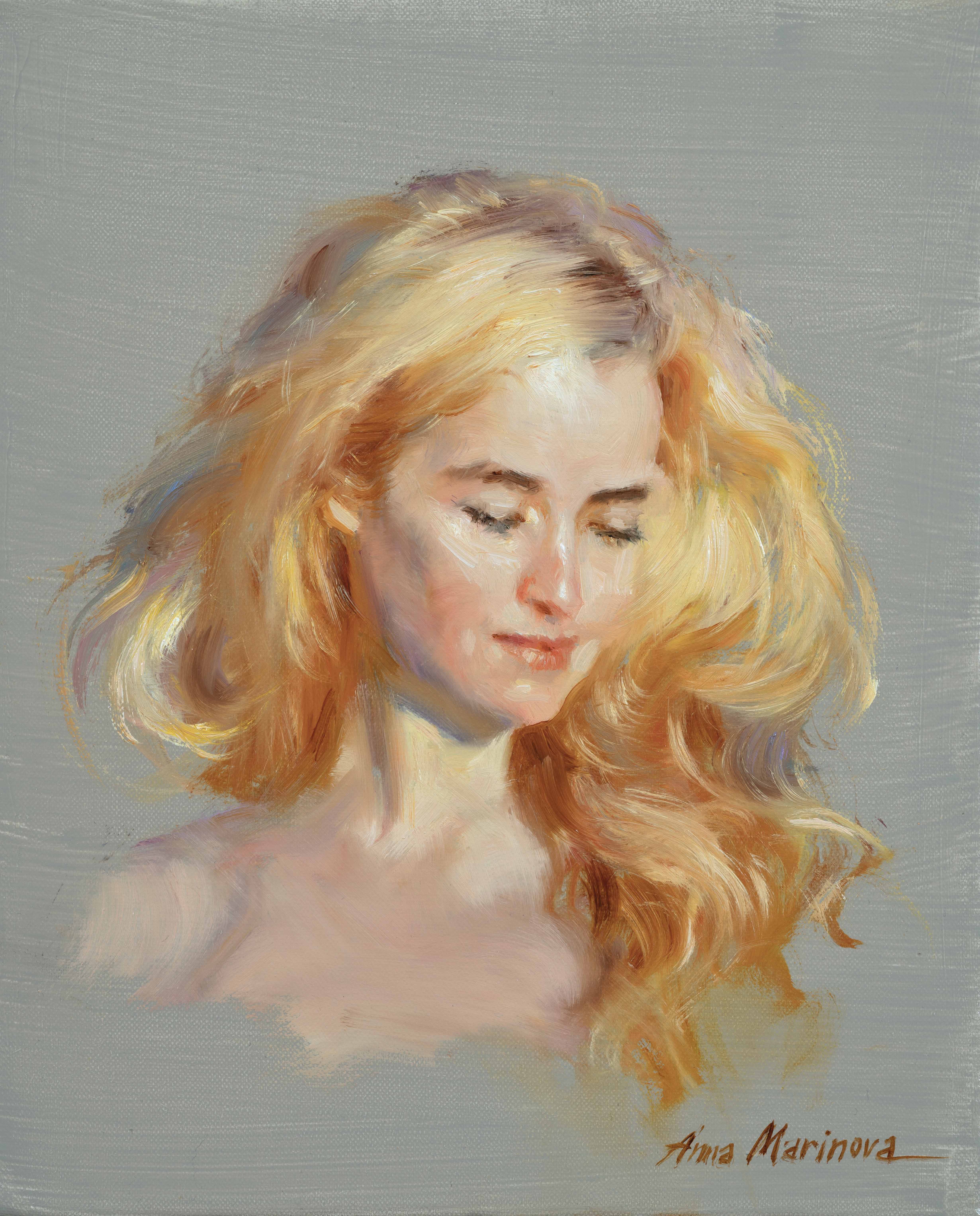 The Portrait of a Girl - 1, Anna Marinova, Buy the painting Oil