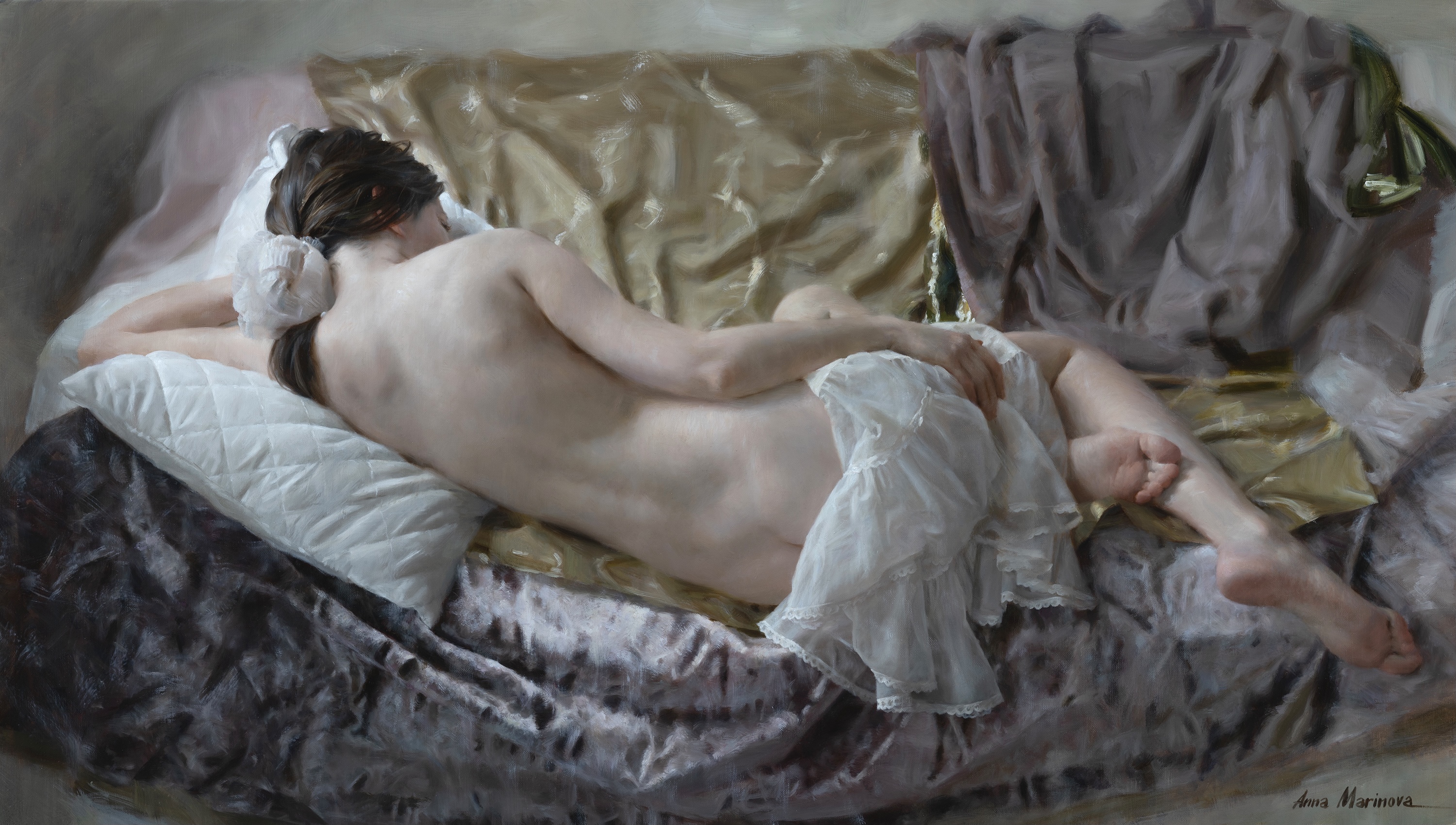 Silk and Velvet - 1, Anna Marinova, Buy the painting Oil