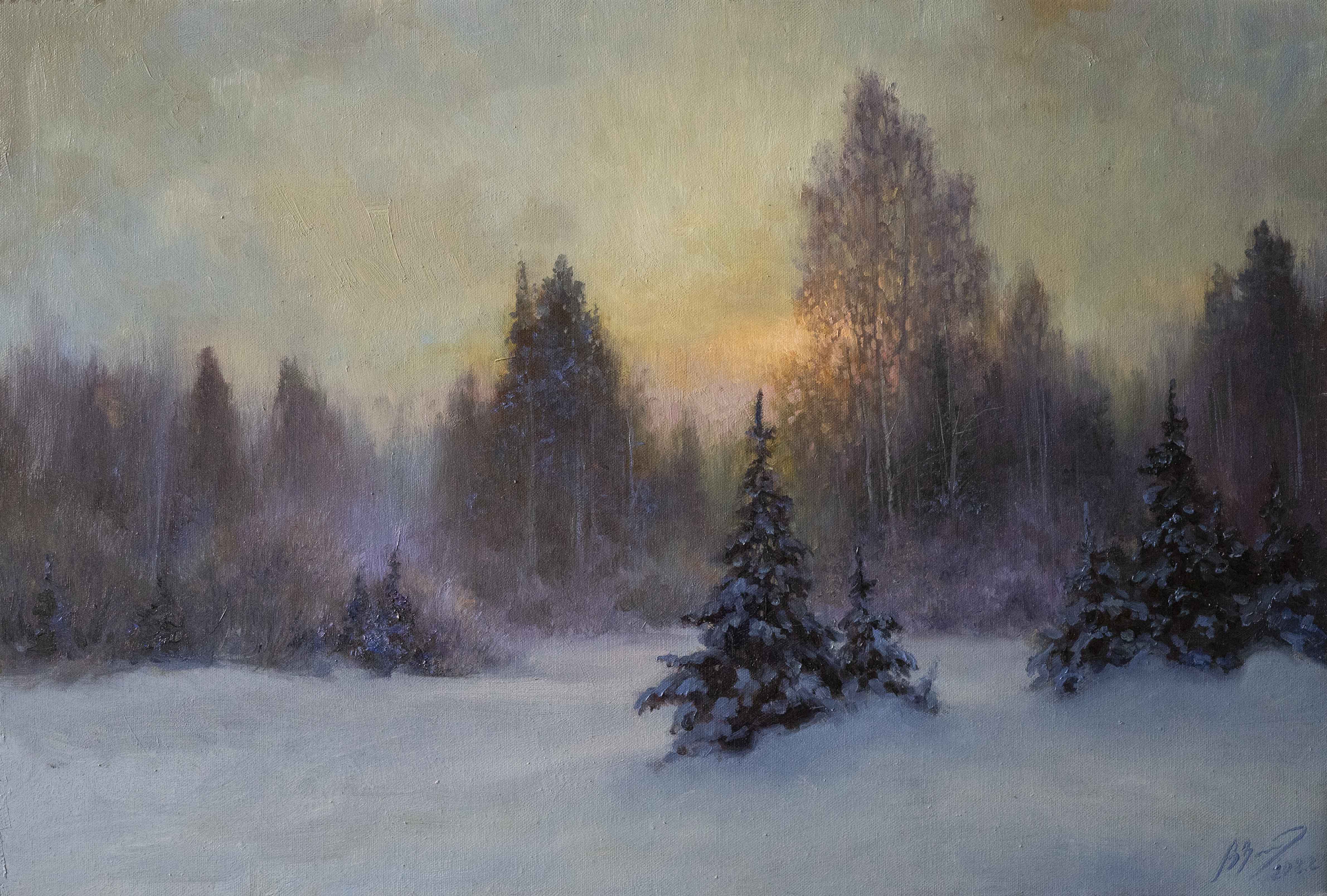 The Winter Cold - 1, Vadim Zainullin, Buy the painting Oil