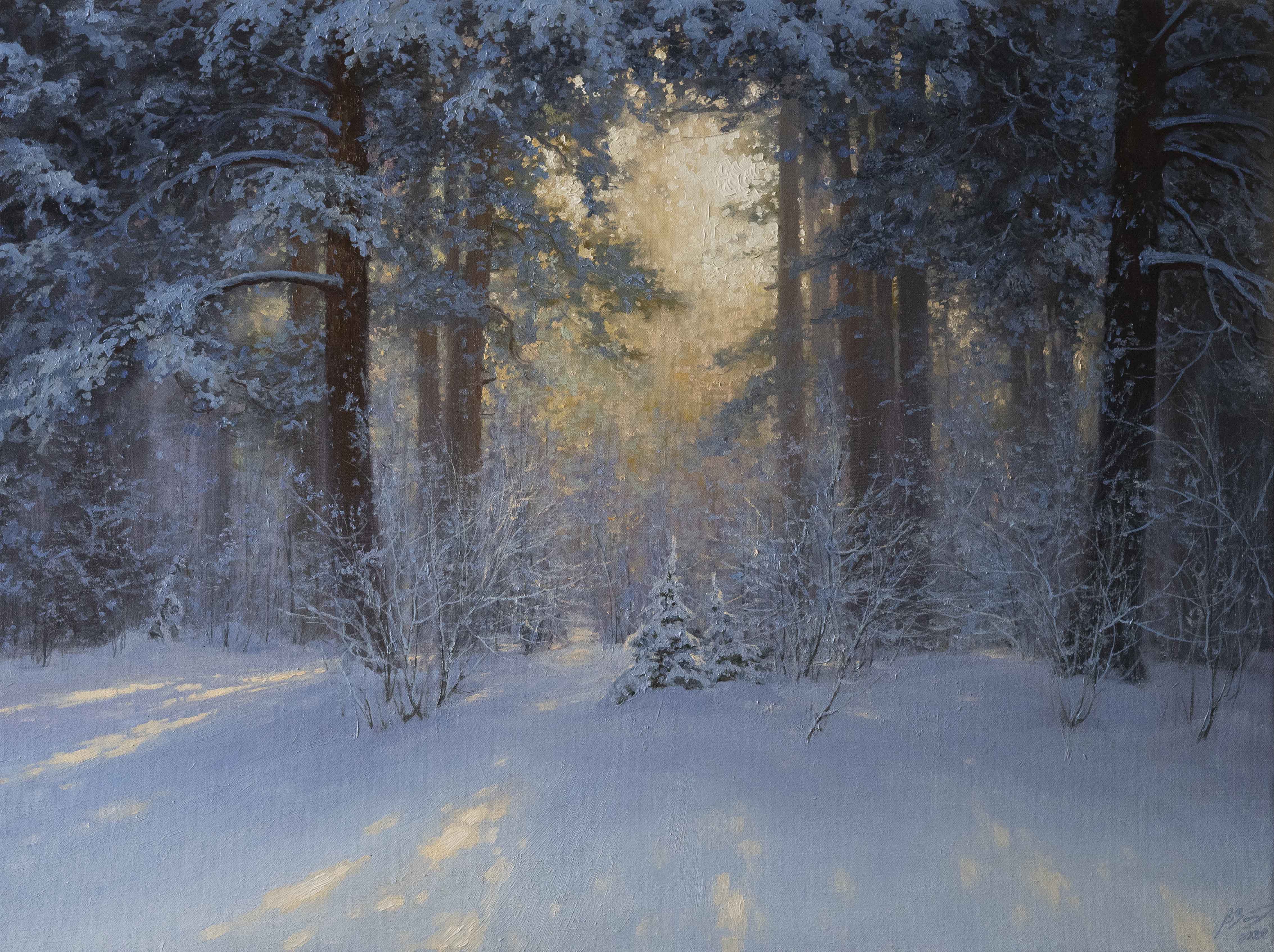 The Frosty Lace - 1, Vadim Zainullin, Buy the painting Oil