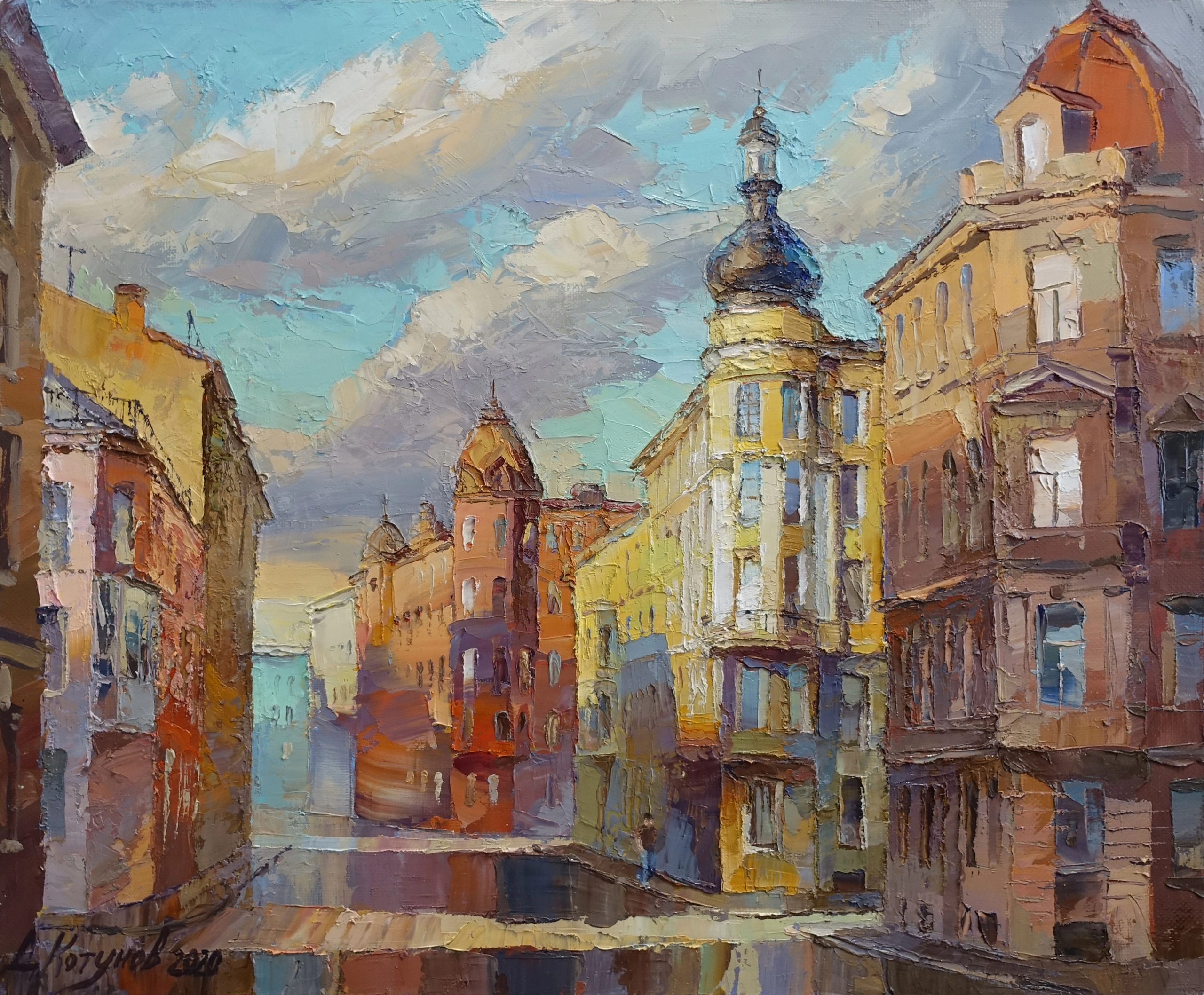 Radisheva Street - 1, Dmitry Kotunov, Buy the painting Oil