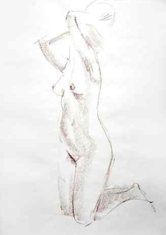 Nude with a ball