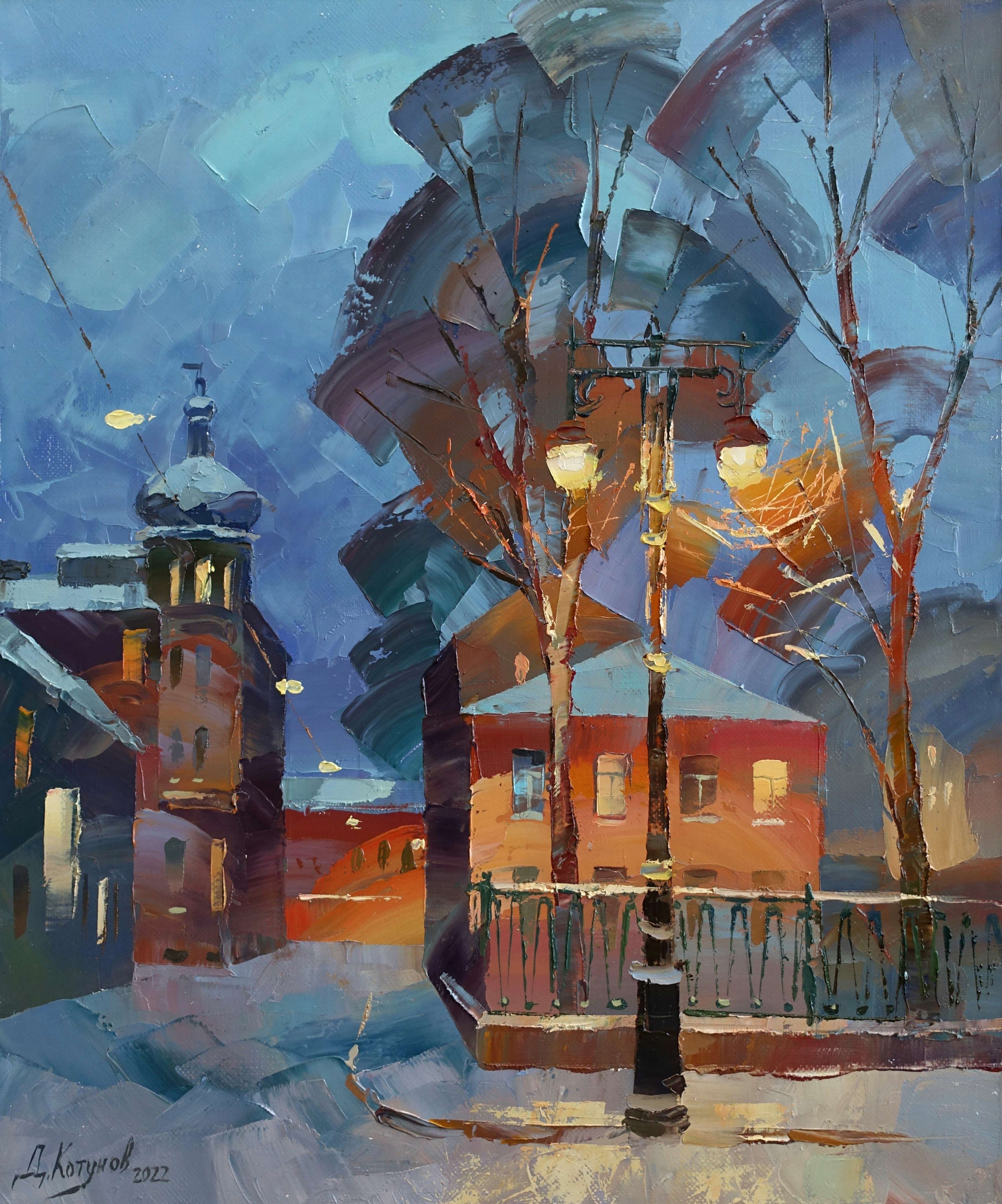 February evening - 1, Dmitry Kotunov, Buy the painting Oil