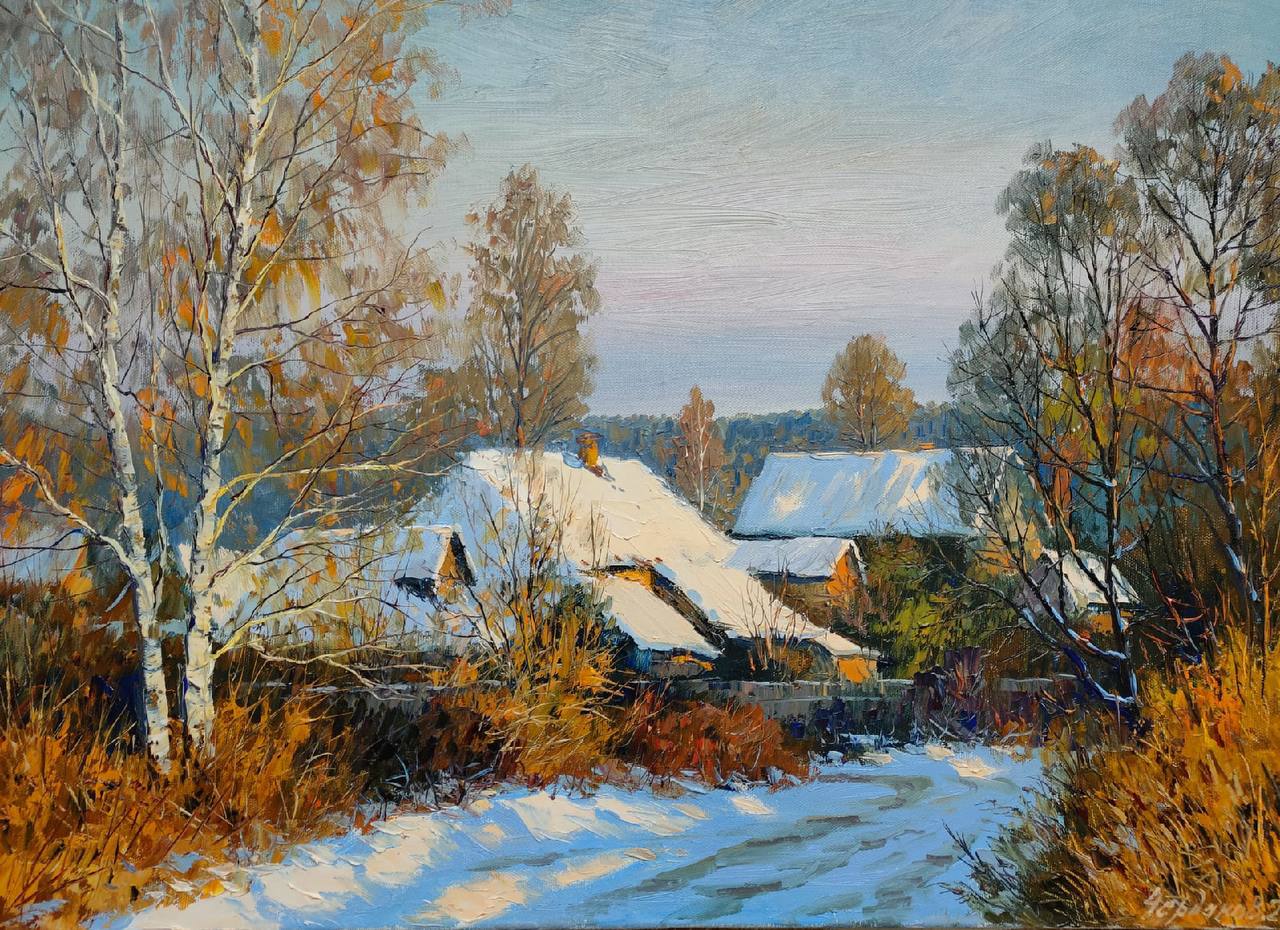 The Beginning Of Winter - 1, Vyacheslav Cherdakov, Buy the painting Oil