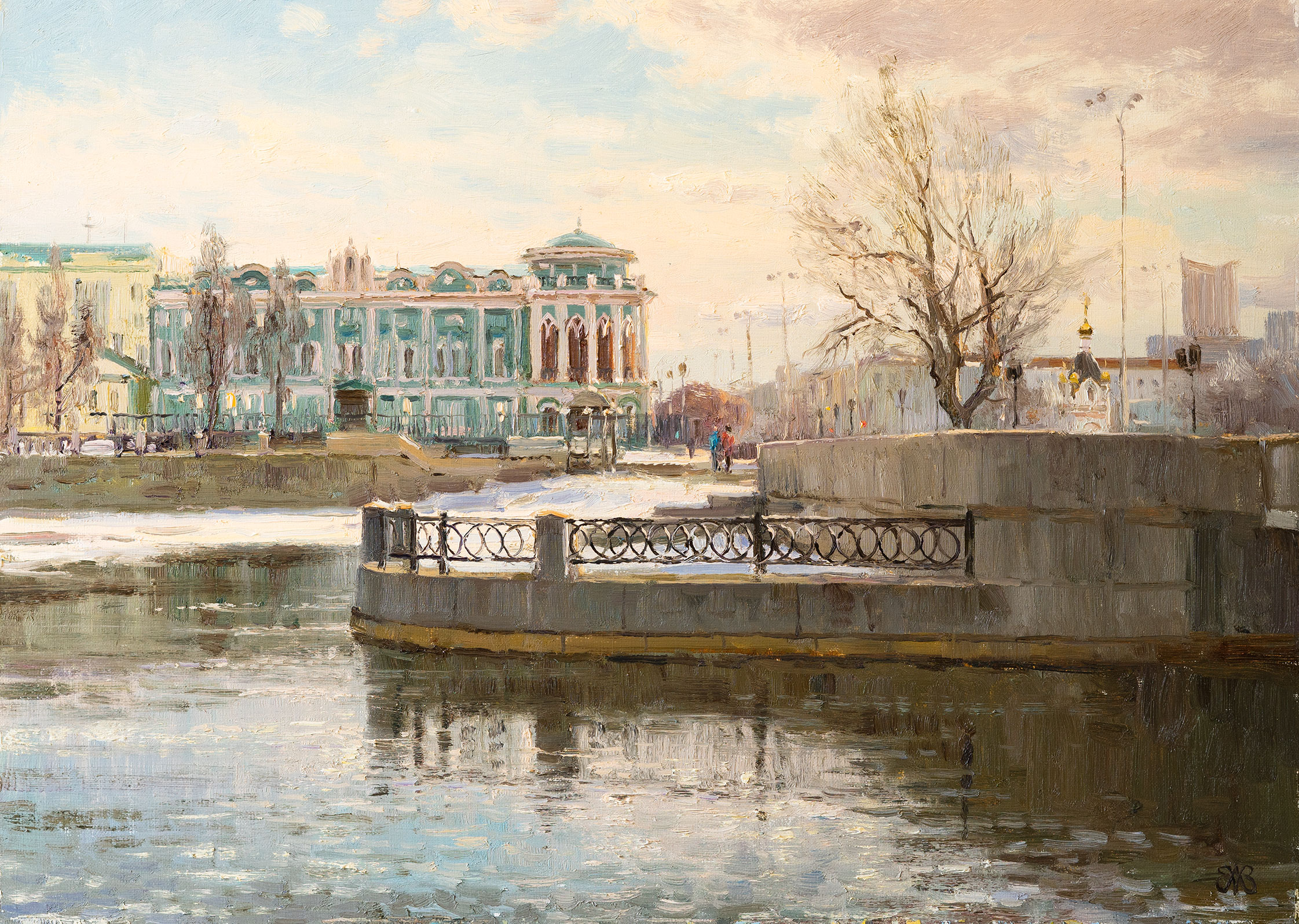 At the dam - 1, Alexey Efremov, Buy the painting Oil