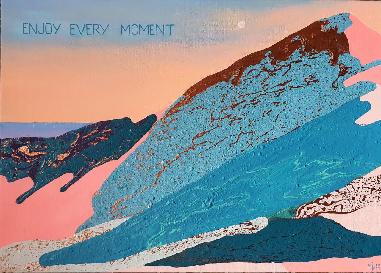 Enjoy Every Moment - 1, Masha Eve, Buy the painting Mixed media