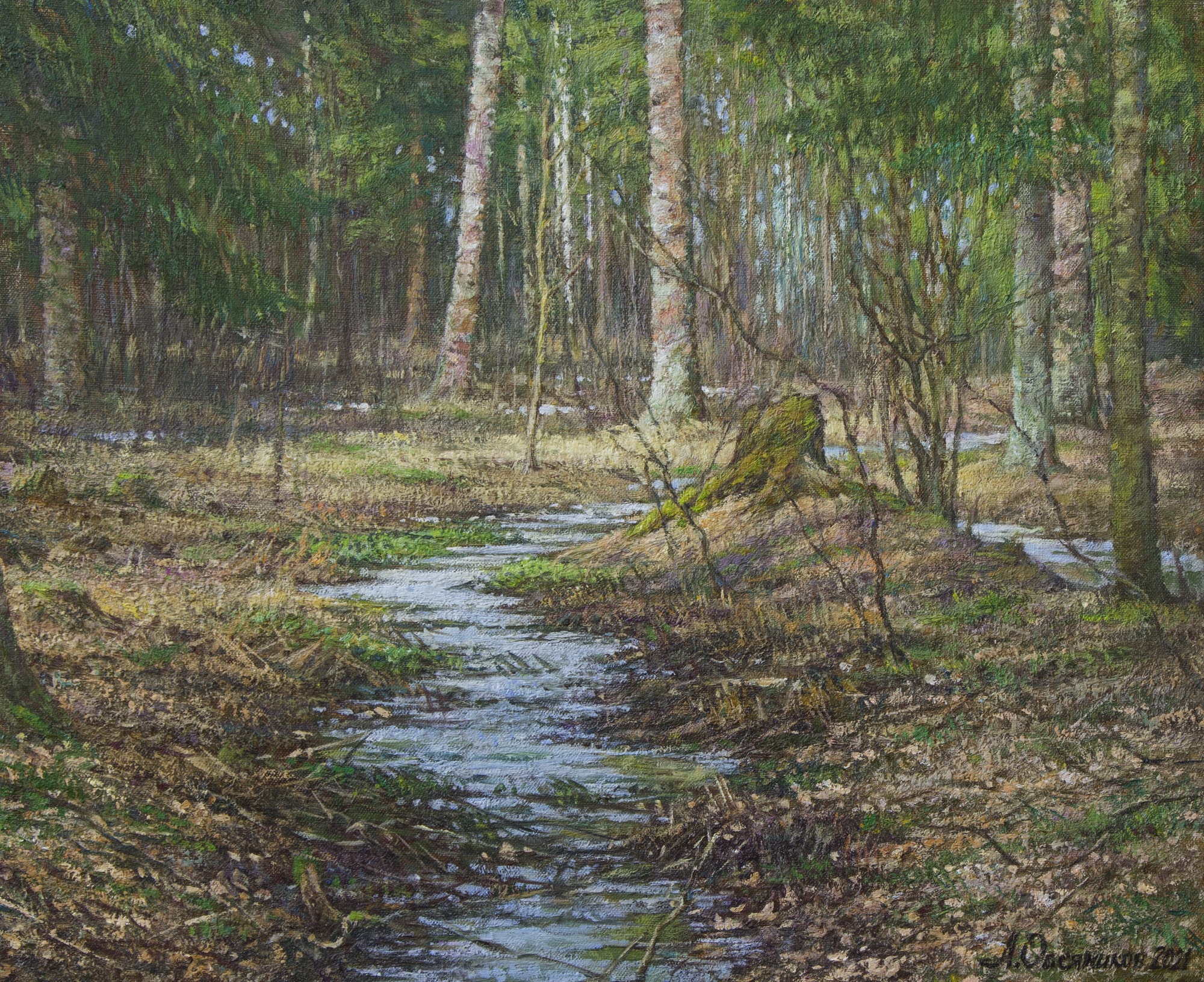 April. Pavlovsk Park - 1, Anton Ovsianikov, Buy the painting Oil