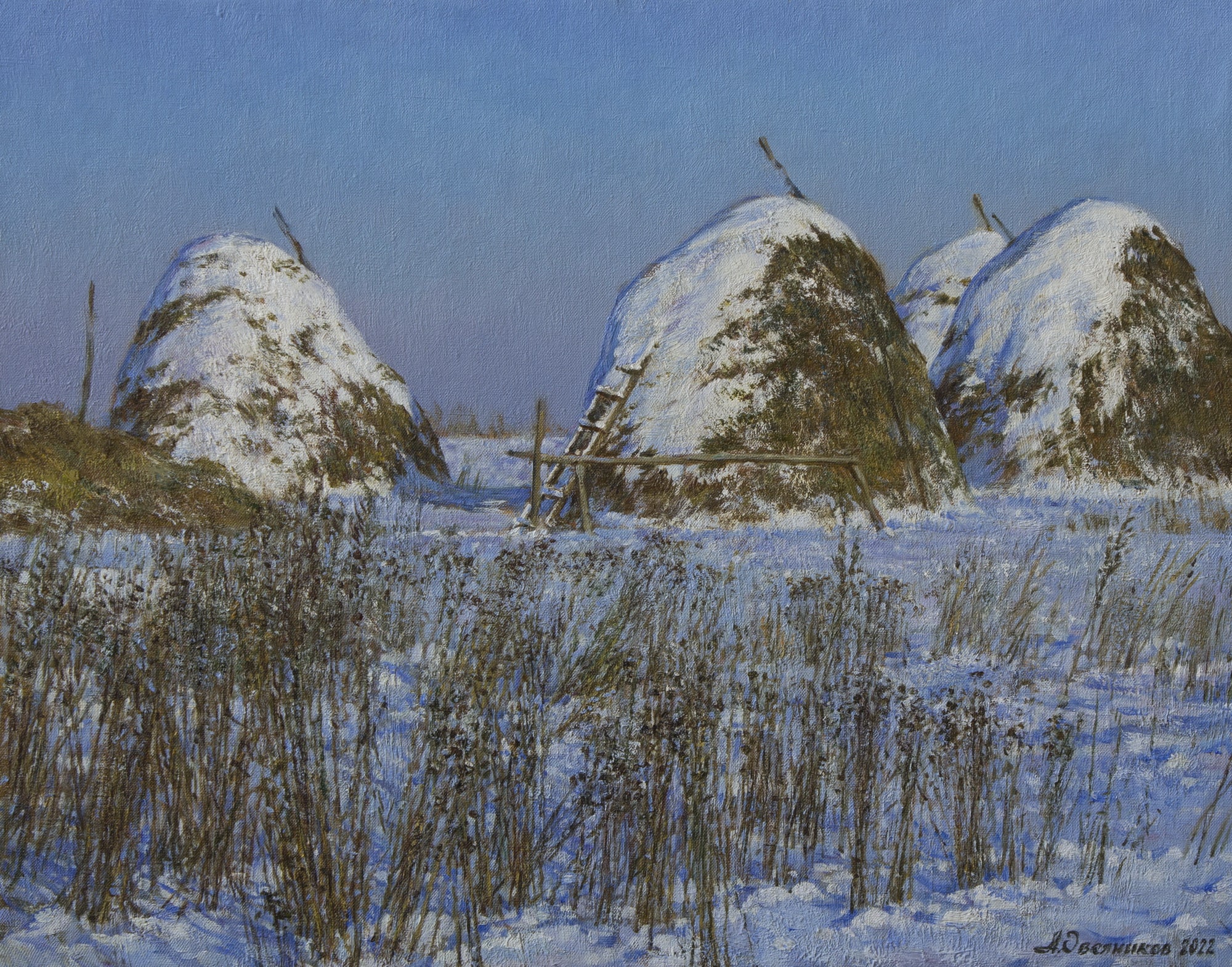 Haystacks - 1, Anton Ovsianikov, Buy the painting Oil