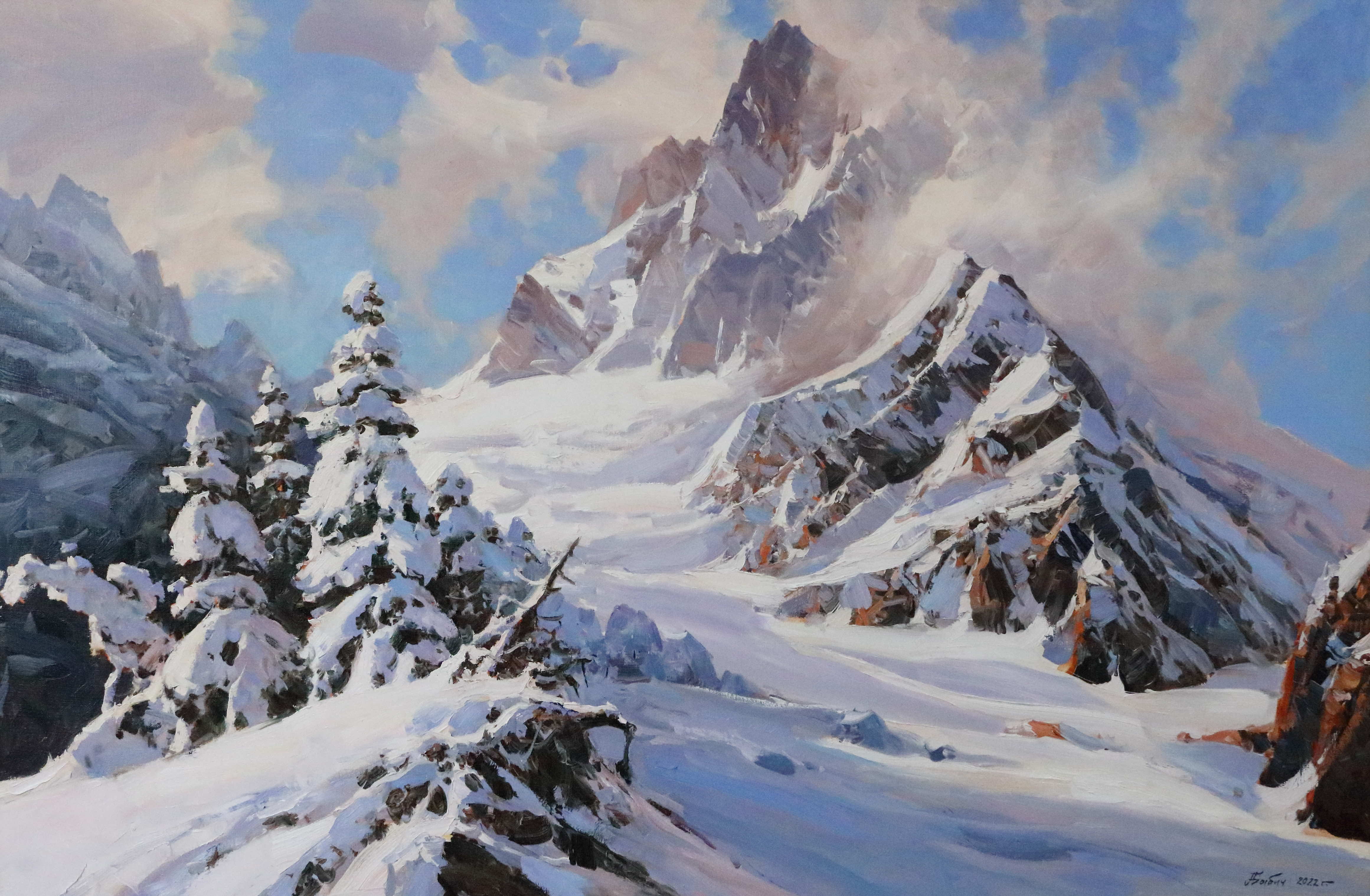 On the Klukhor pass - 1, Alexander Babich, Buy the painting Oil