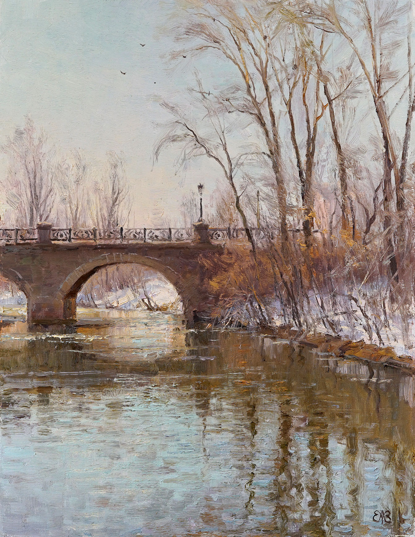 Spring. Tsarsky Bridge - 1, Alexey Efremov, Buy the painting Oil