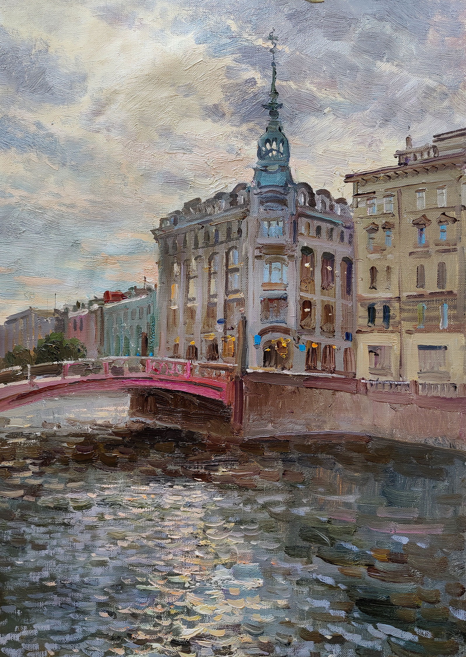 A walk around St. Petersburg - 1, Alexey Efremov, Buy the painting Oil