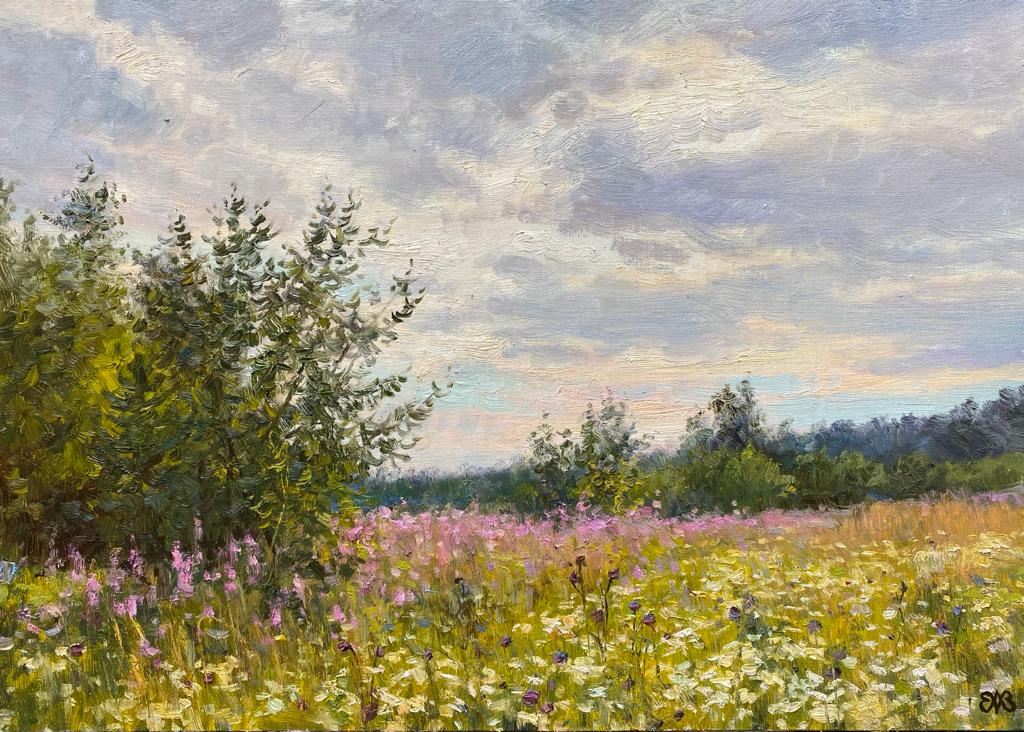 Ivan-tea blooms - 1, Alexey Efremov, Buy the painting Oil
