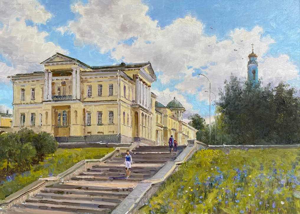 On Voznesenskaya hill - 1, Alexey Efremov, Buy the painting Oil