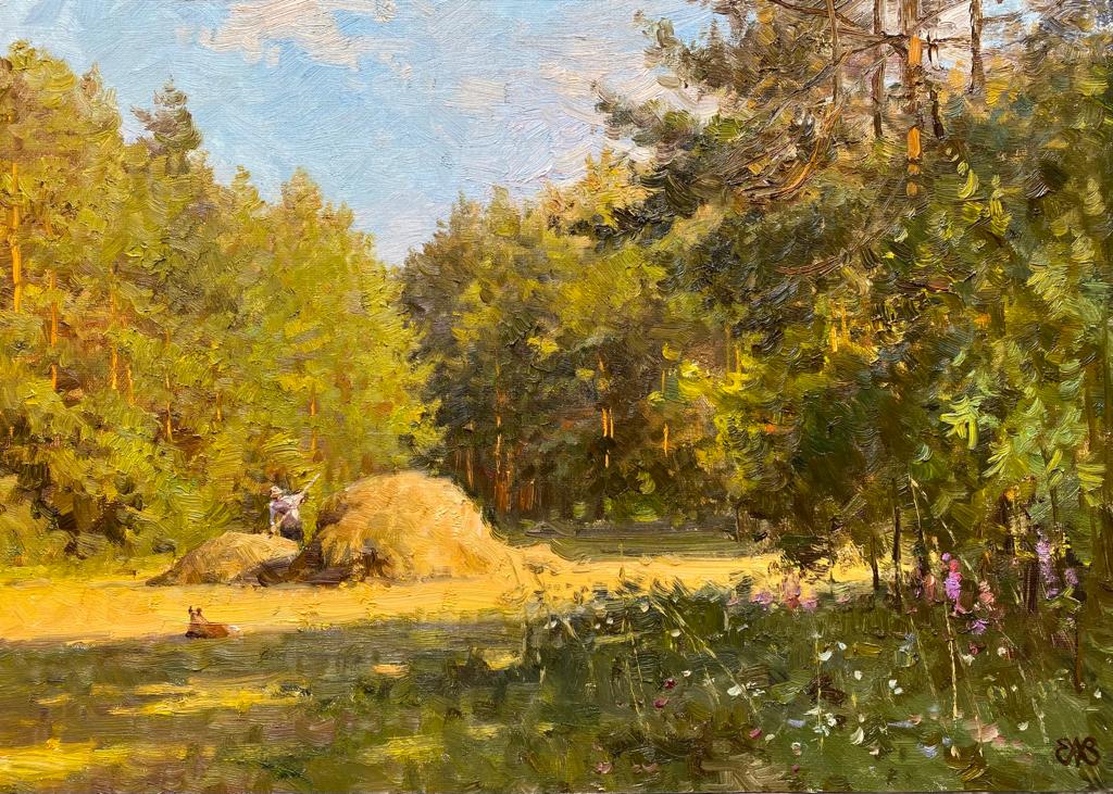 Hay harvesting - 1, Alexey Efremov, Buy the painting Oil