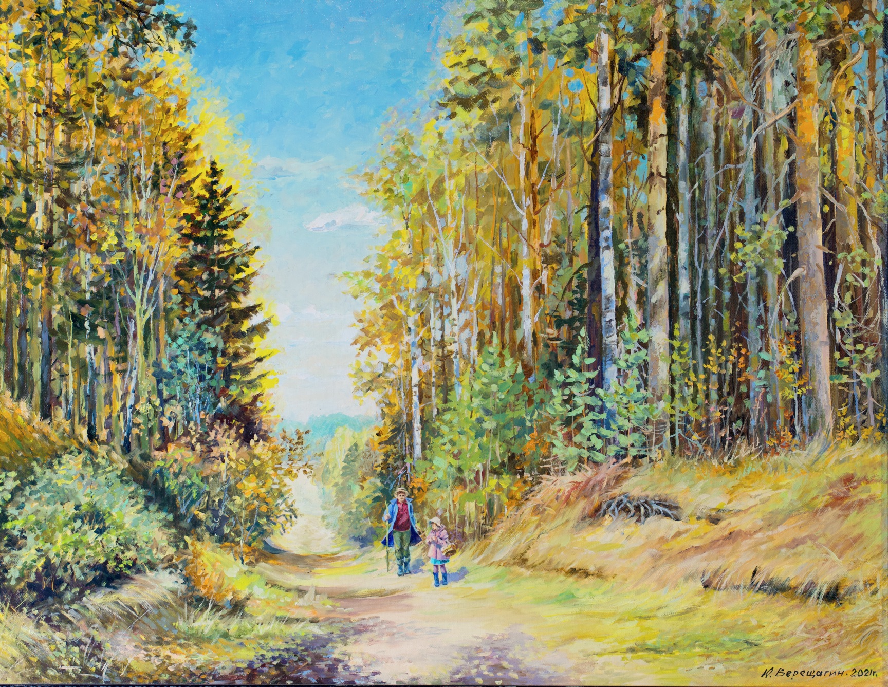 Autumn walk - 1, , Buy the painting Oil