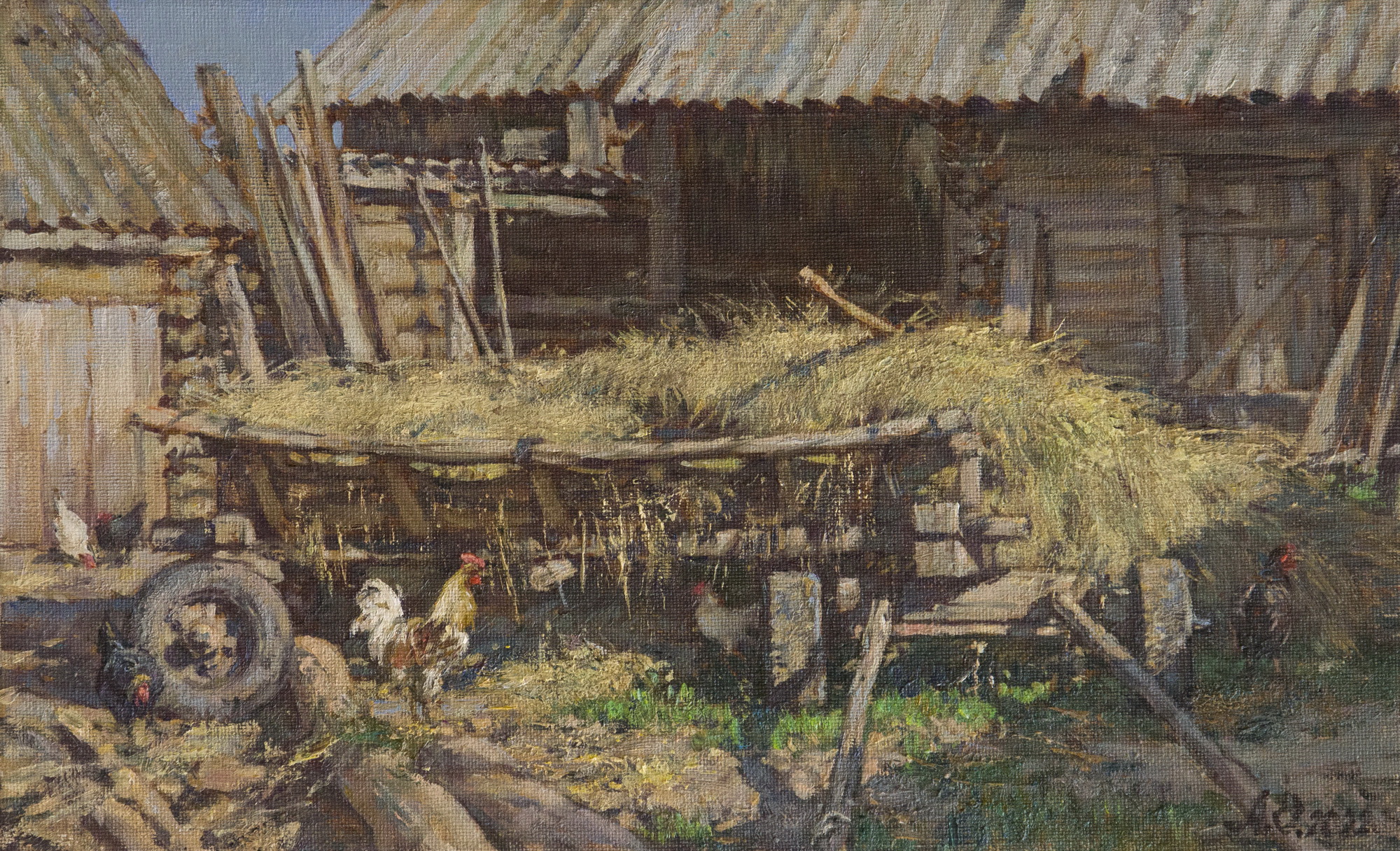 In the Yard - 1, Anton Ovsianikov, Buy the painting Oil
