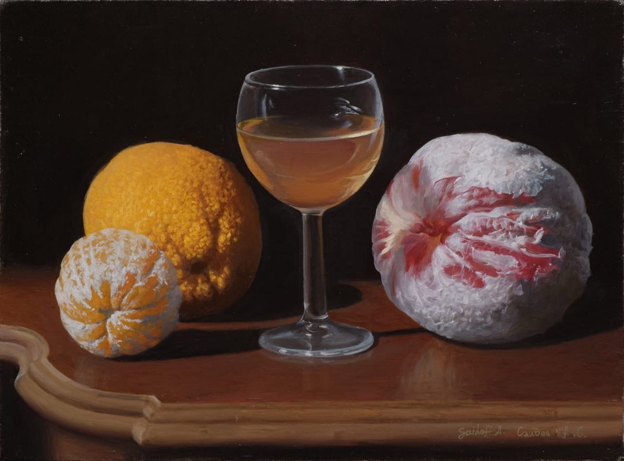Still life with oranges - 1, Alexander Saidov, Buy the painting Oil
