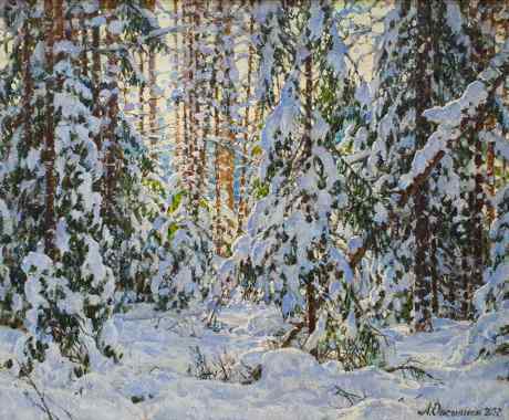 In the winter forest