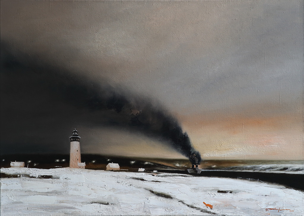 Первый снег - 1, Ilya Khokhrin, Buy the painting Oil