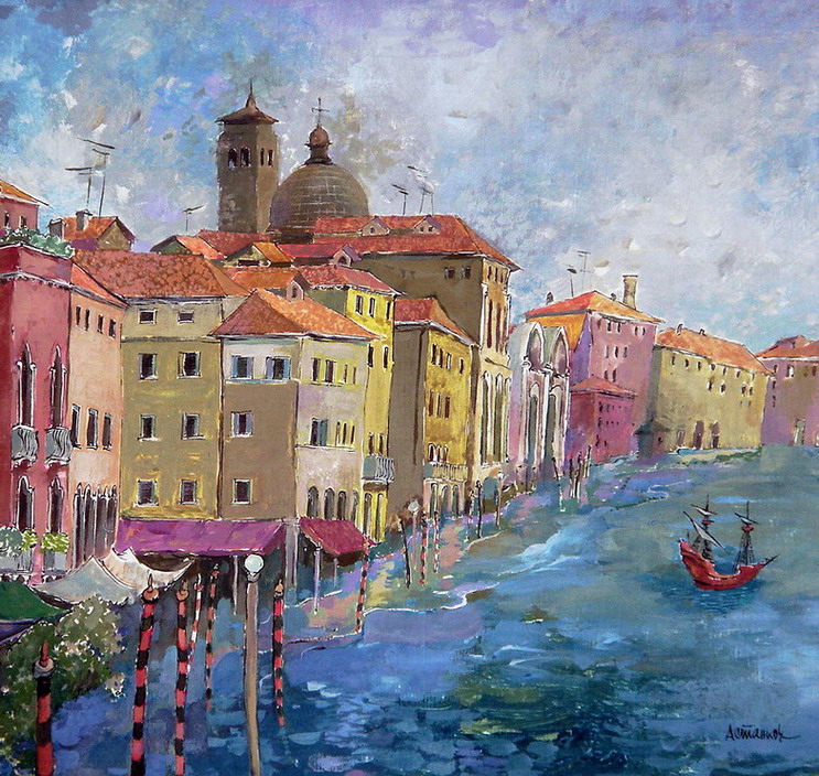 Venice - 1, Alexander Astankov, Buy the painting Mixed media