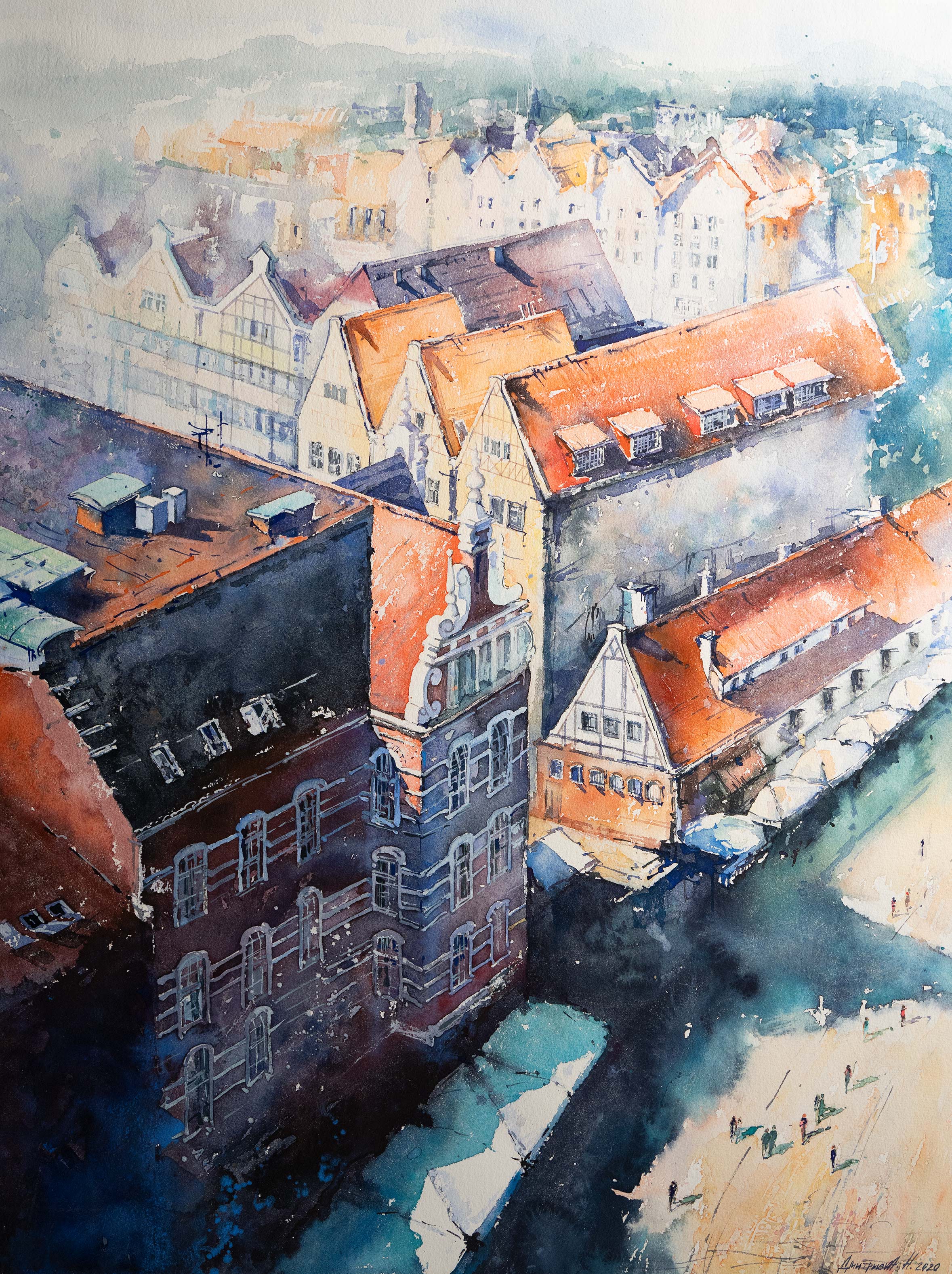 Gdansk - 1, Natalia Dmitrieva, Buy the painting Watercolor