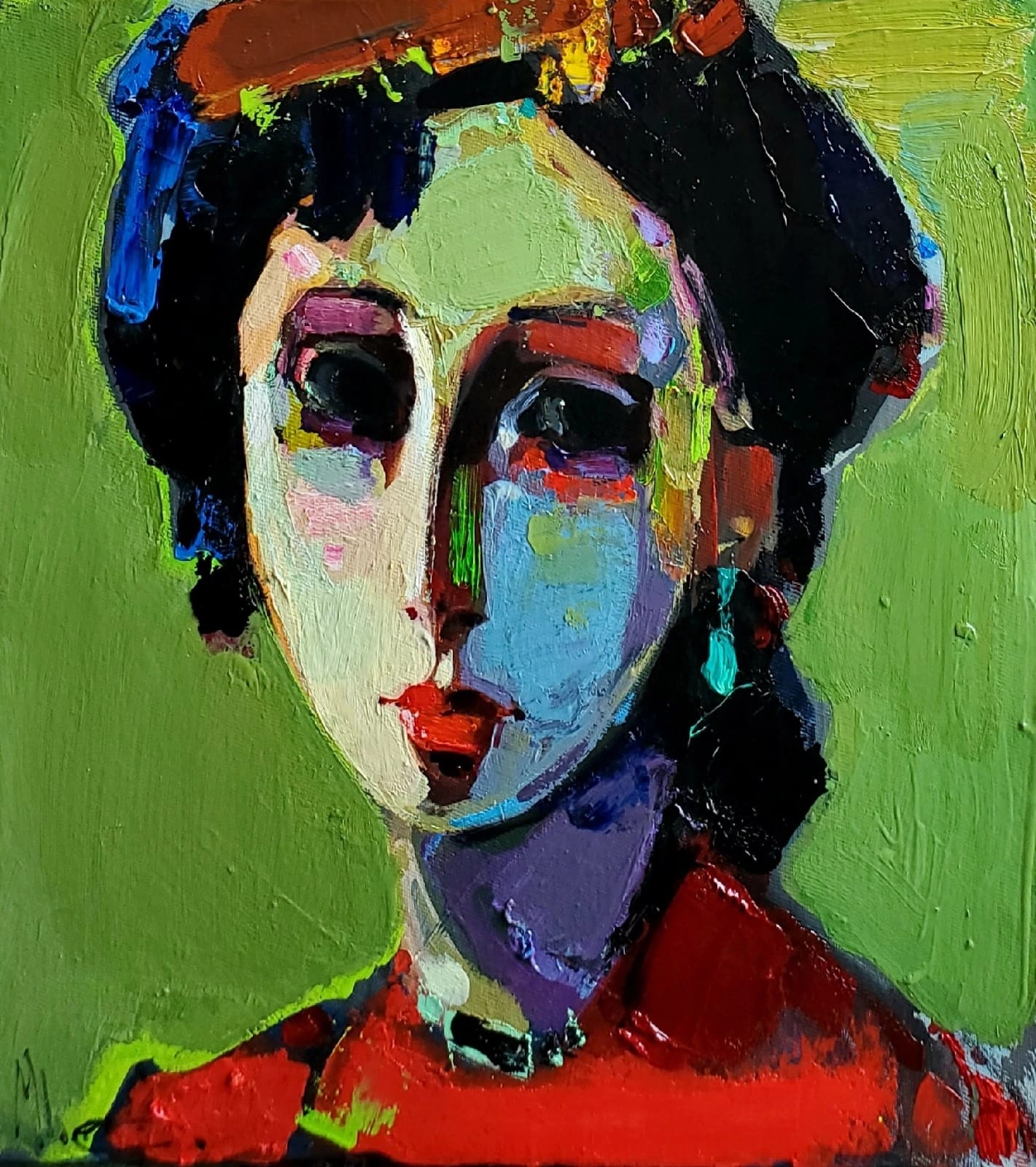 Portrait of a girl - 1, Mher Chatinyan, Buy the painting Oil
