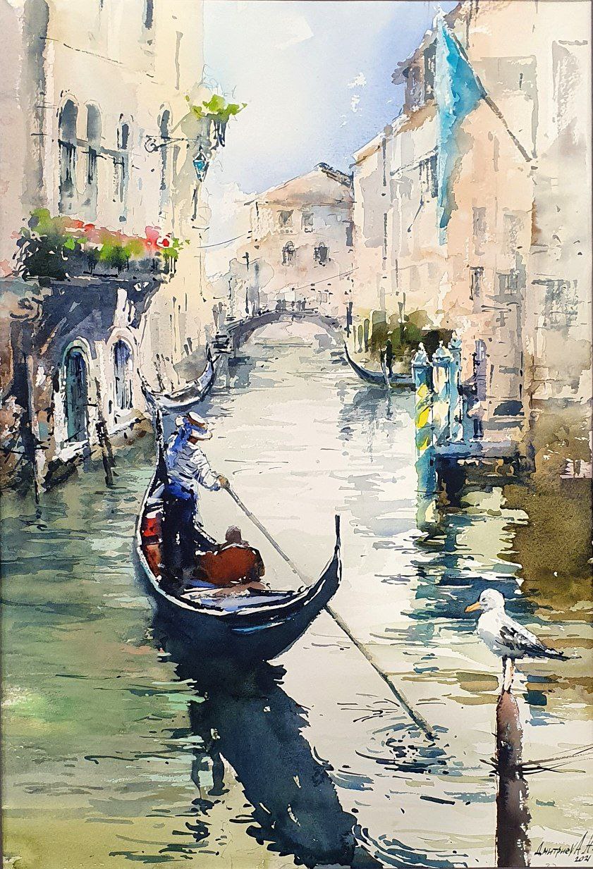 Streets of Venice - 1, Natalia Dmitrieva, Buy the painting Watercolor