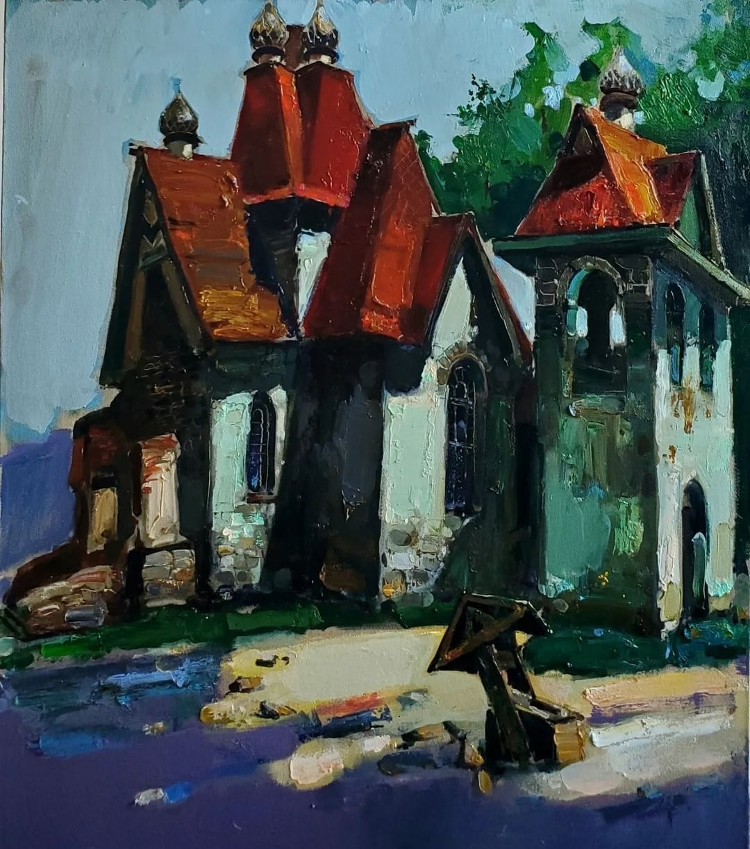 The Church of St Nicholas in Armenia - 1, Mher Chatinyan, Buy the painting Oil