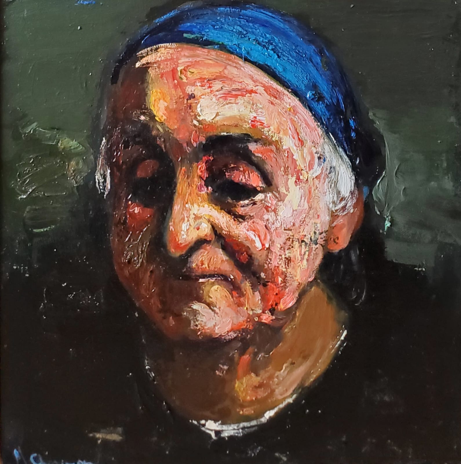 Portrait of an Elderly Woman - 1, Mher Chatinyan, Buy the painting Oil